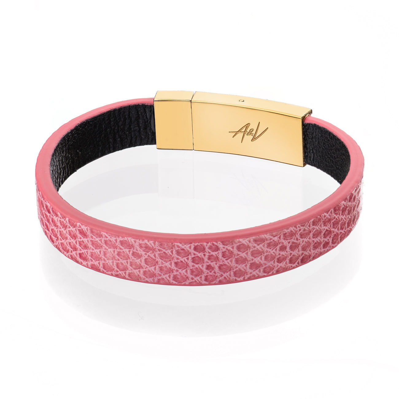 Bracelet Latch - Lizard "PINK" Gold