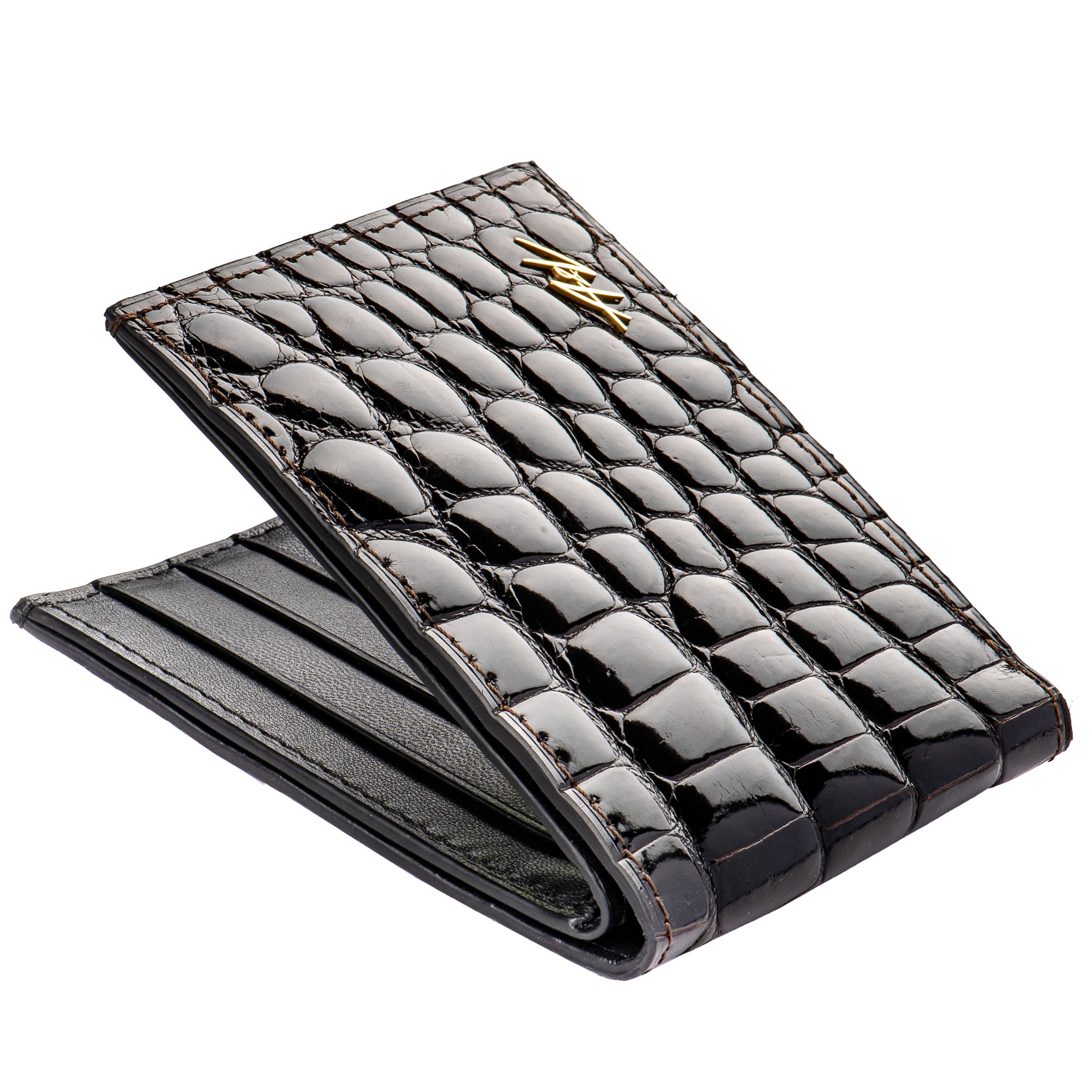 Bi-fold Wallet In Alligator