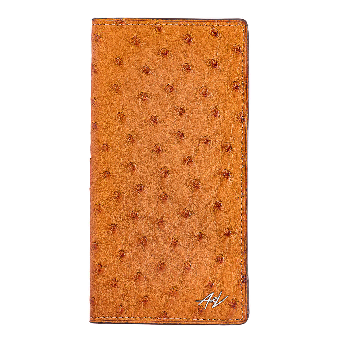 LONG WALLET OSTRICH AUTUMN ORANGE