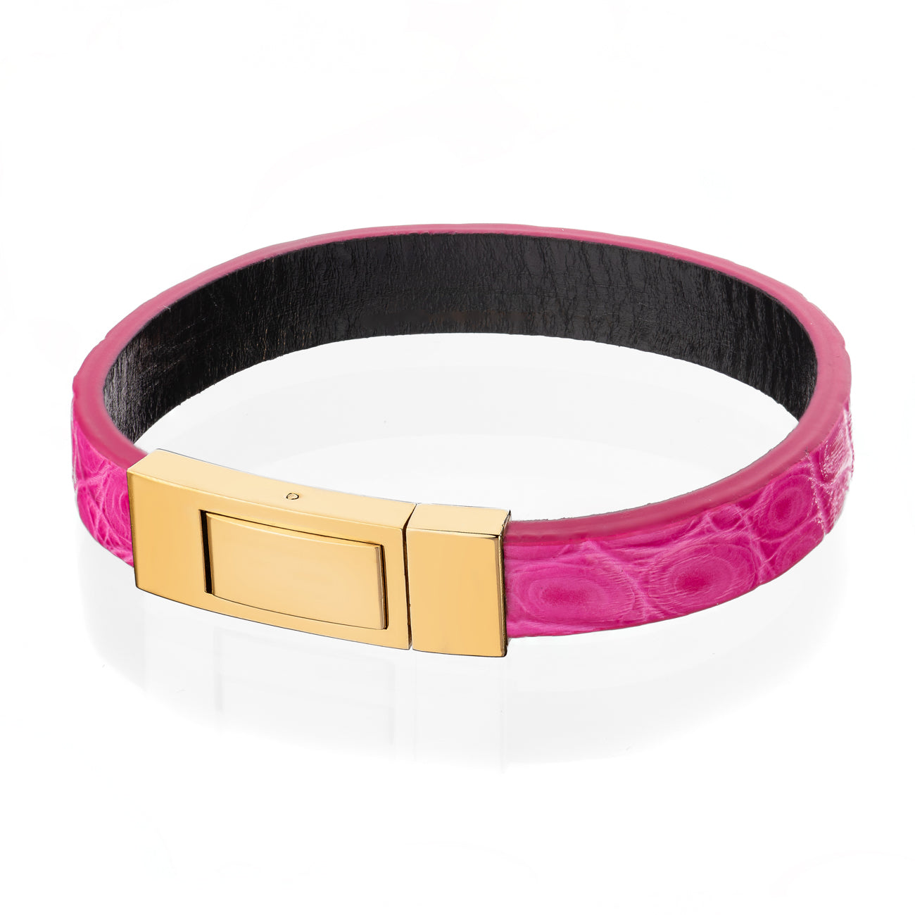 Bracelet Latch - Alligator "PINK LADIES" Gold