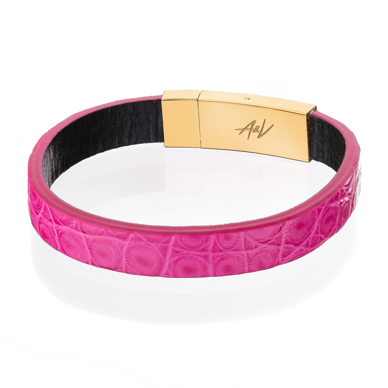 Bracelet Latch - Alligator "PINK LADIES" Gold