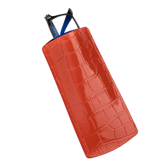 Glasses Case Alligator Style Calfskin