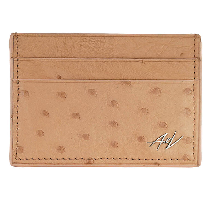 Card Holder in Ostrich