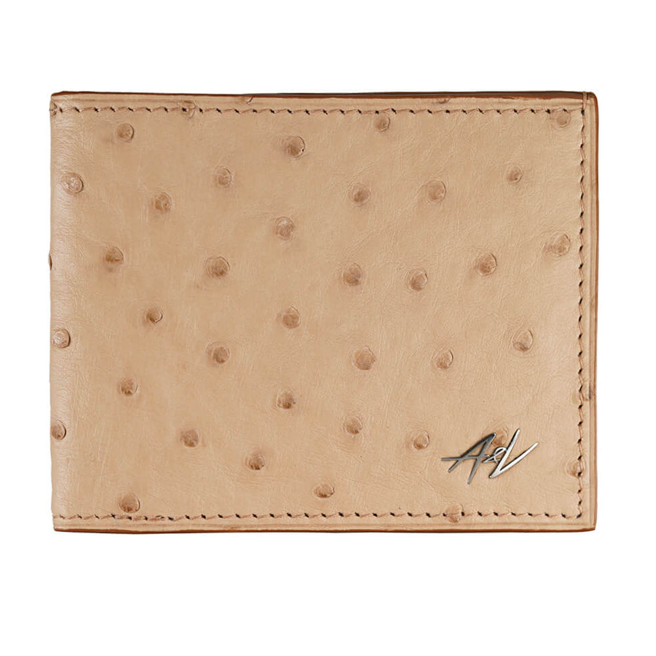 Bi-fold Wallet In Ostrich