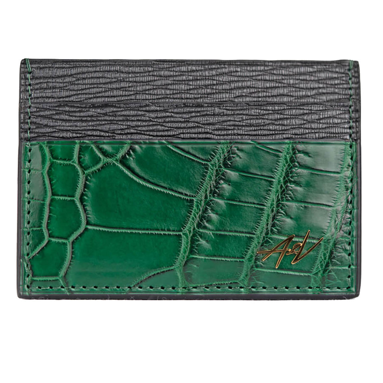 CARD HOLDER ALLIGATOR HOLDER GREEN