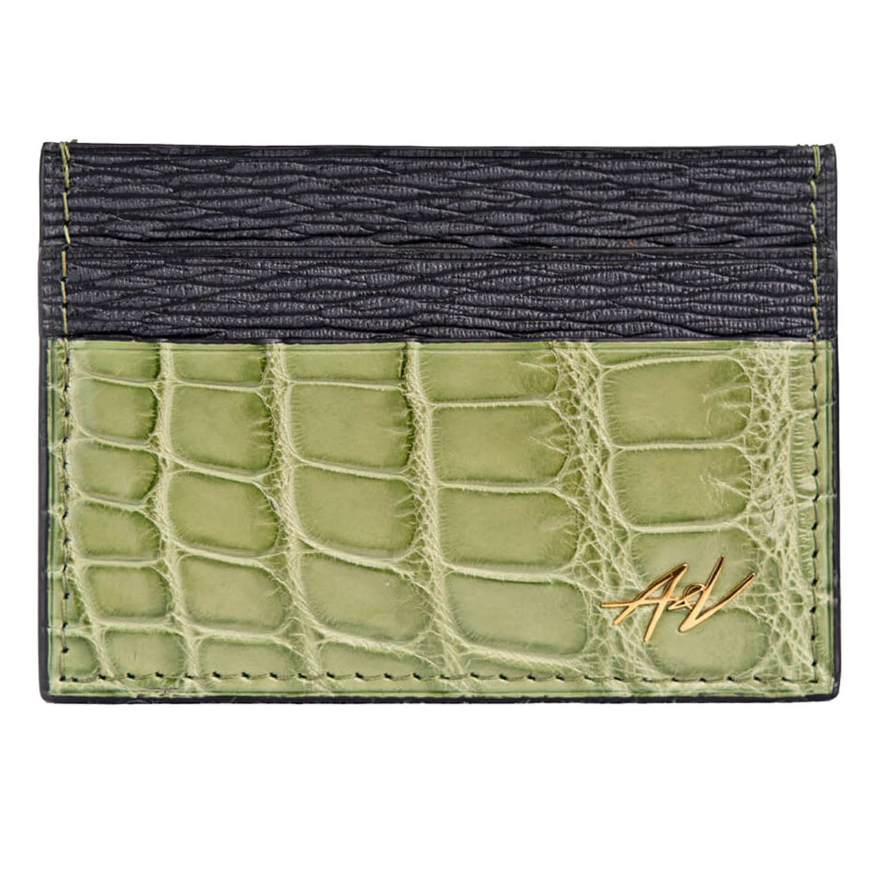 CARD HOLDER ALLIGATOR OAK GROVE