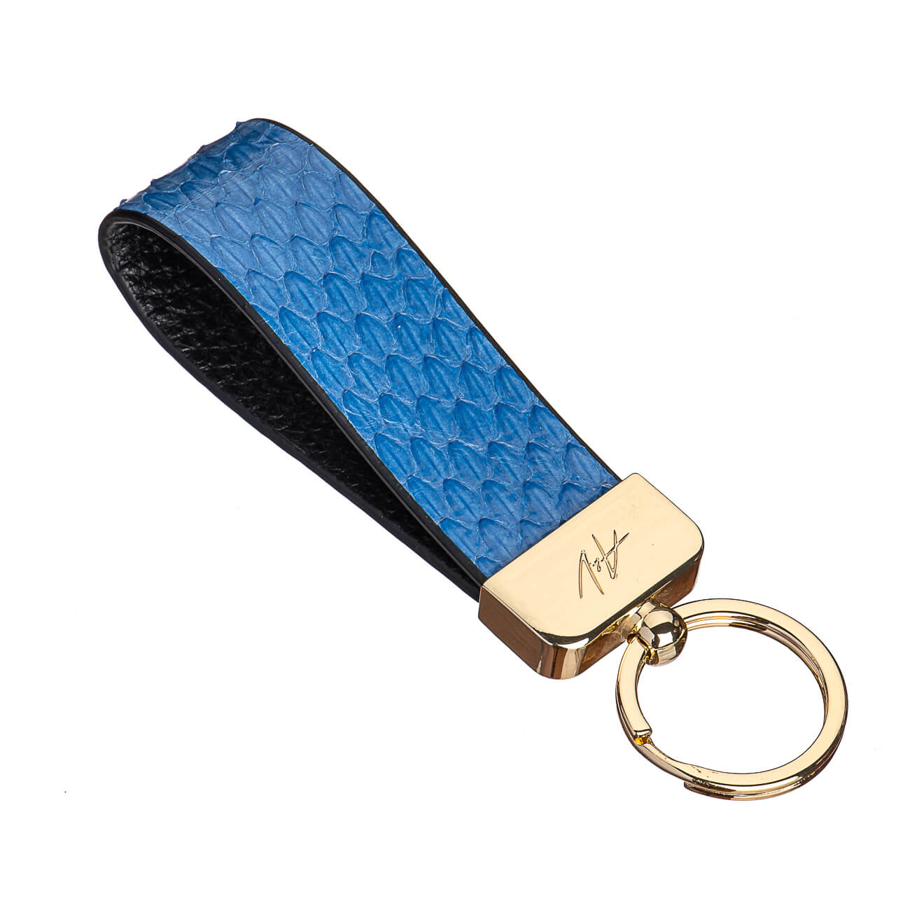 KEYCHAIN METALLIQUE BRILLIANT BLUE