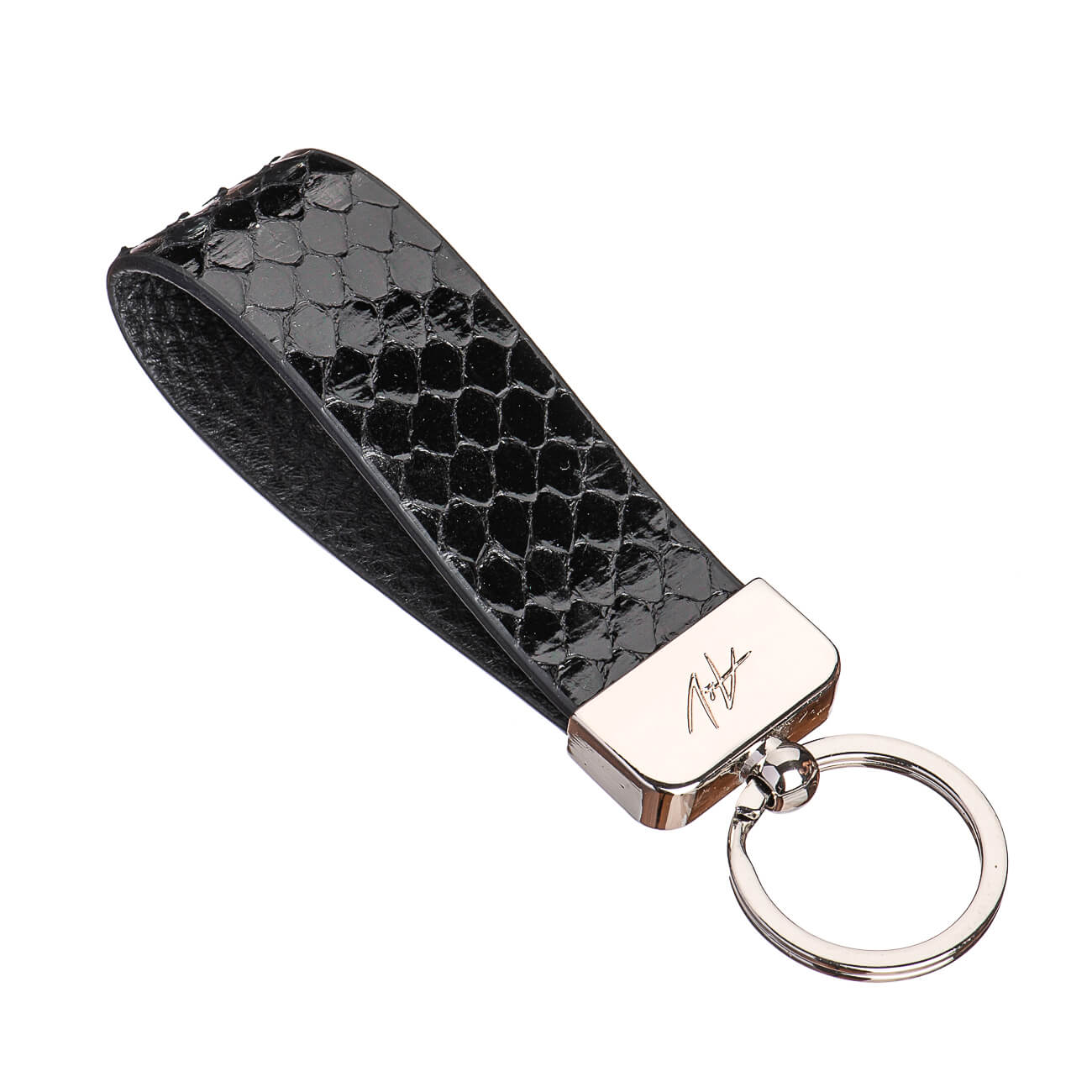 KEYCHAIN METALLIQUE LACQUER BLACK