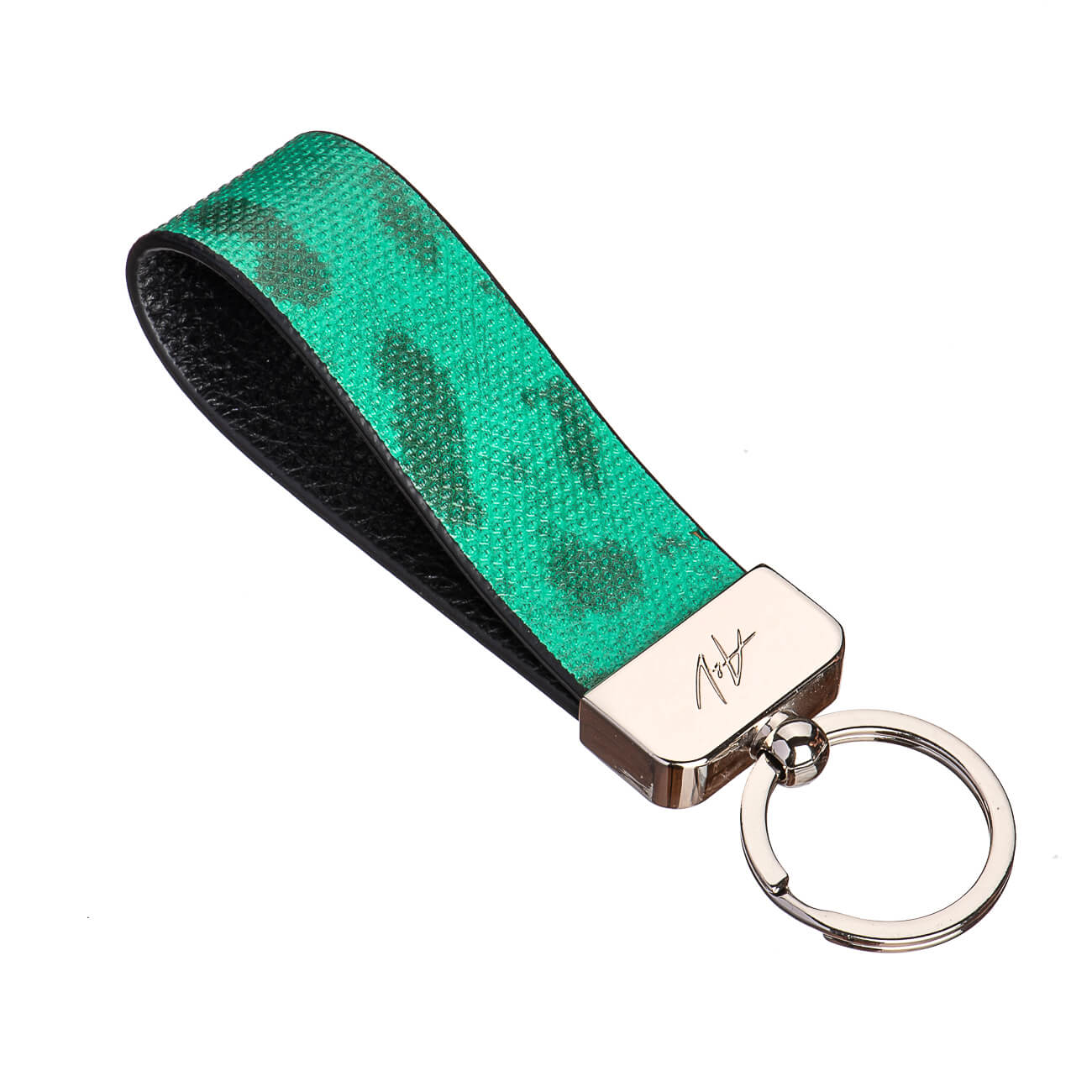 KEYCHAIN METALLIQUE JADE GREEN