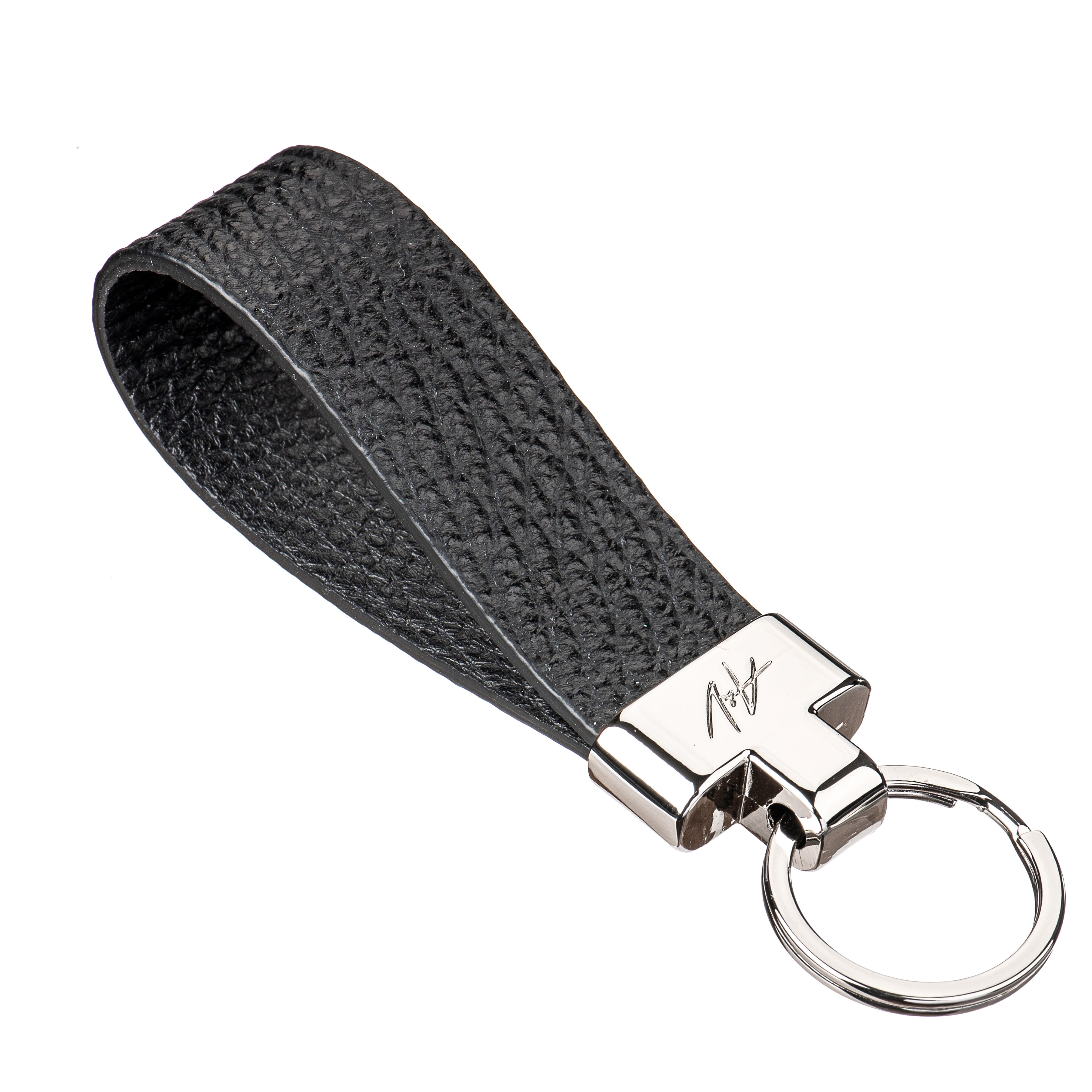 KEYCHAIN ROUNDED OLD BLACK