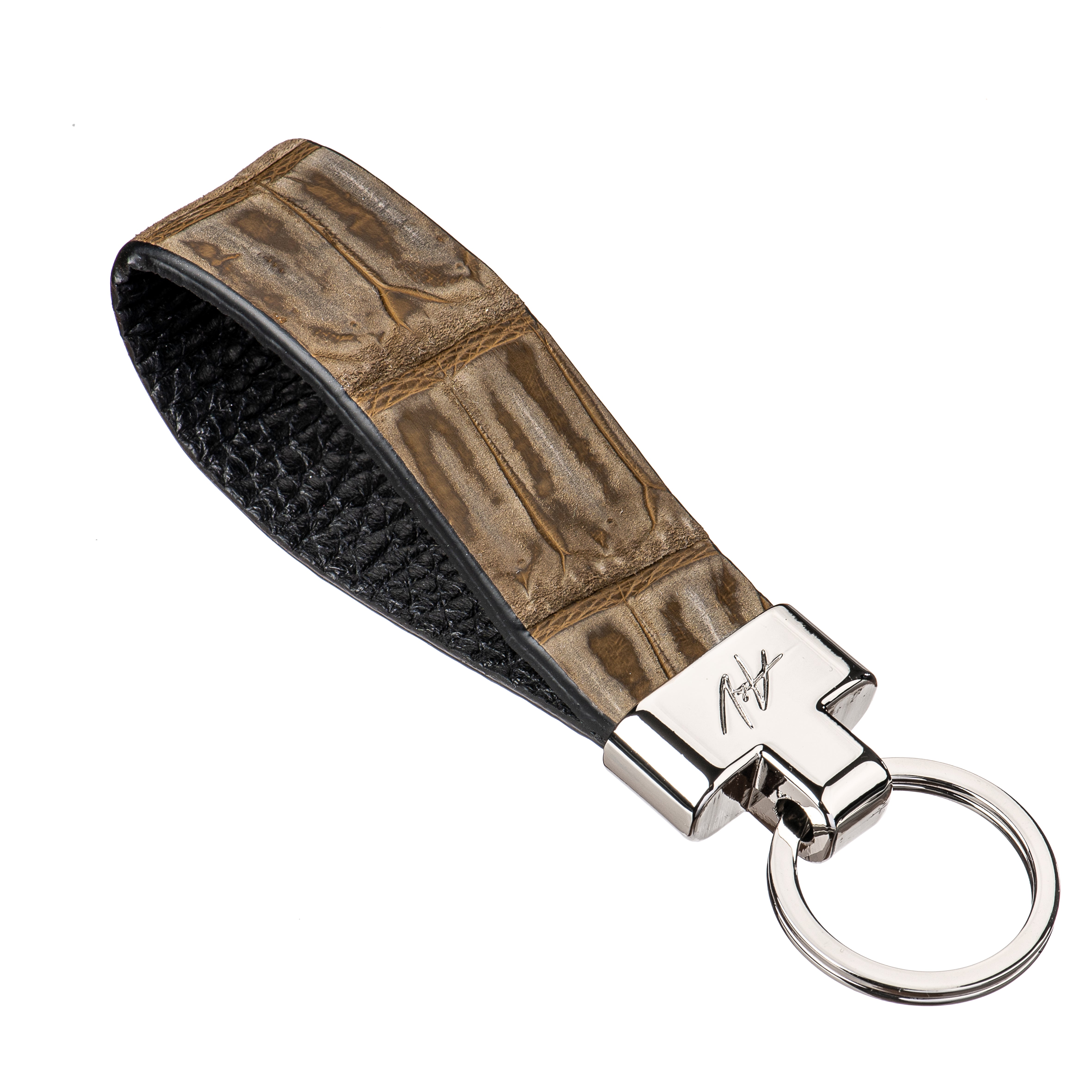 KEYCHAIN ROUNDED MUD GREEN