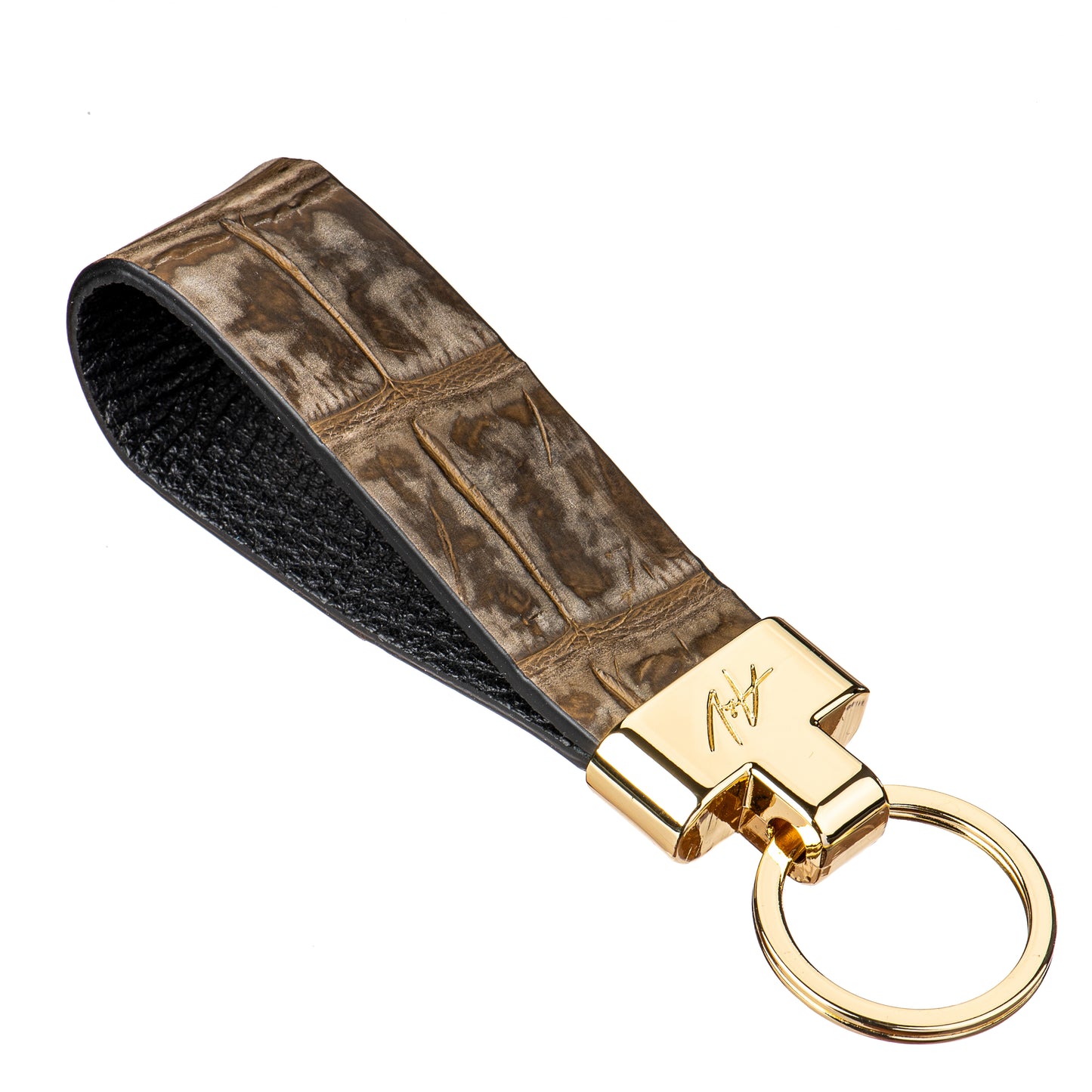 KEYCHAIN ROUNDED MUD GREEN