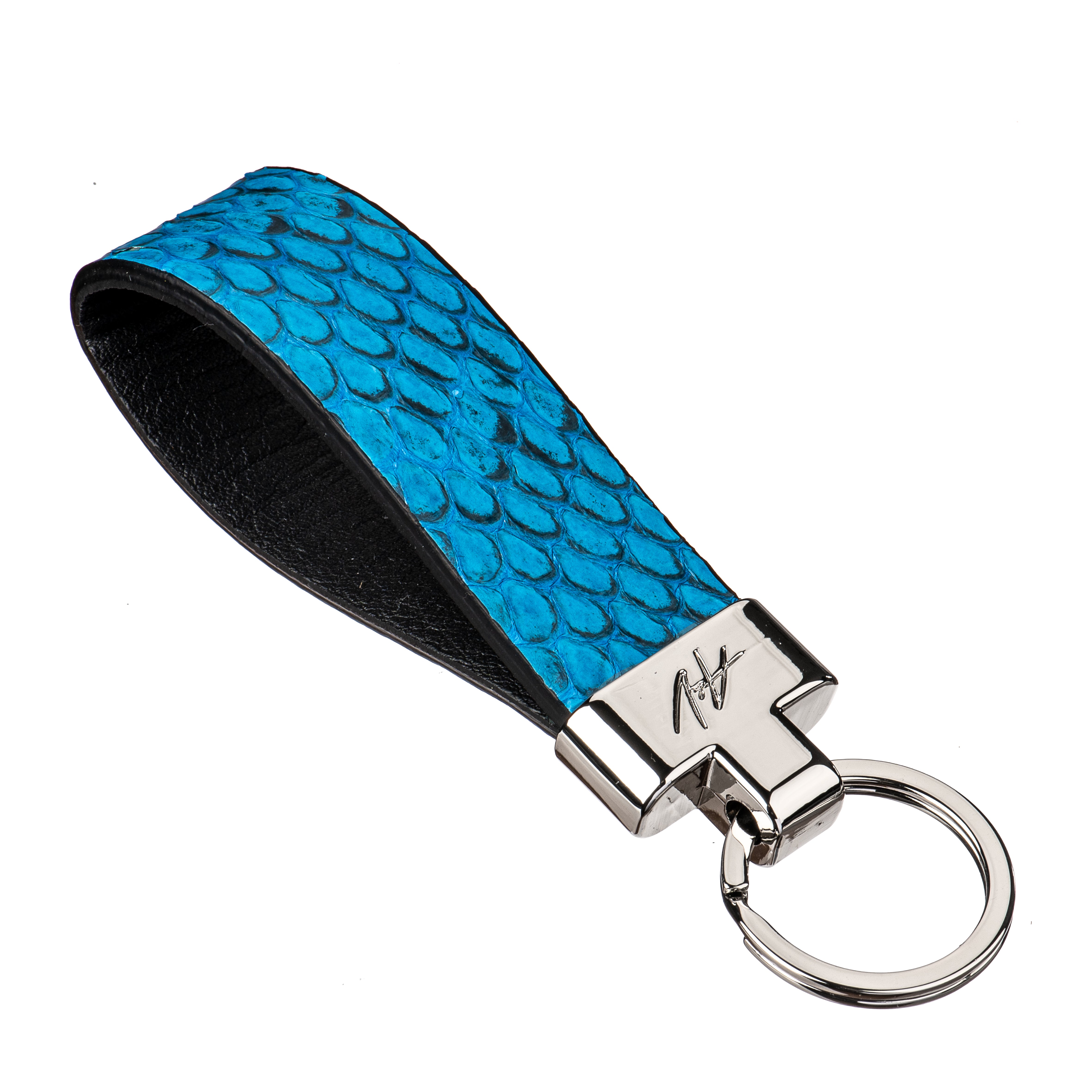 KEYCHAIN ROUNDED AZURE