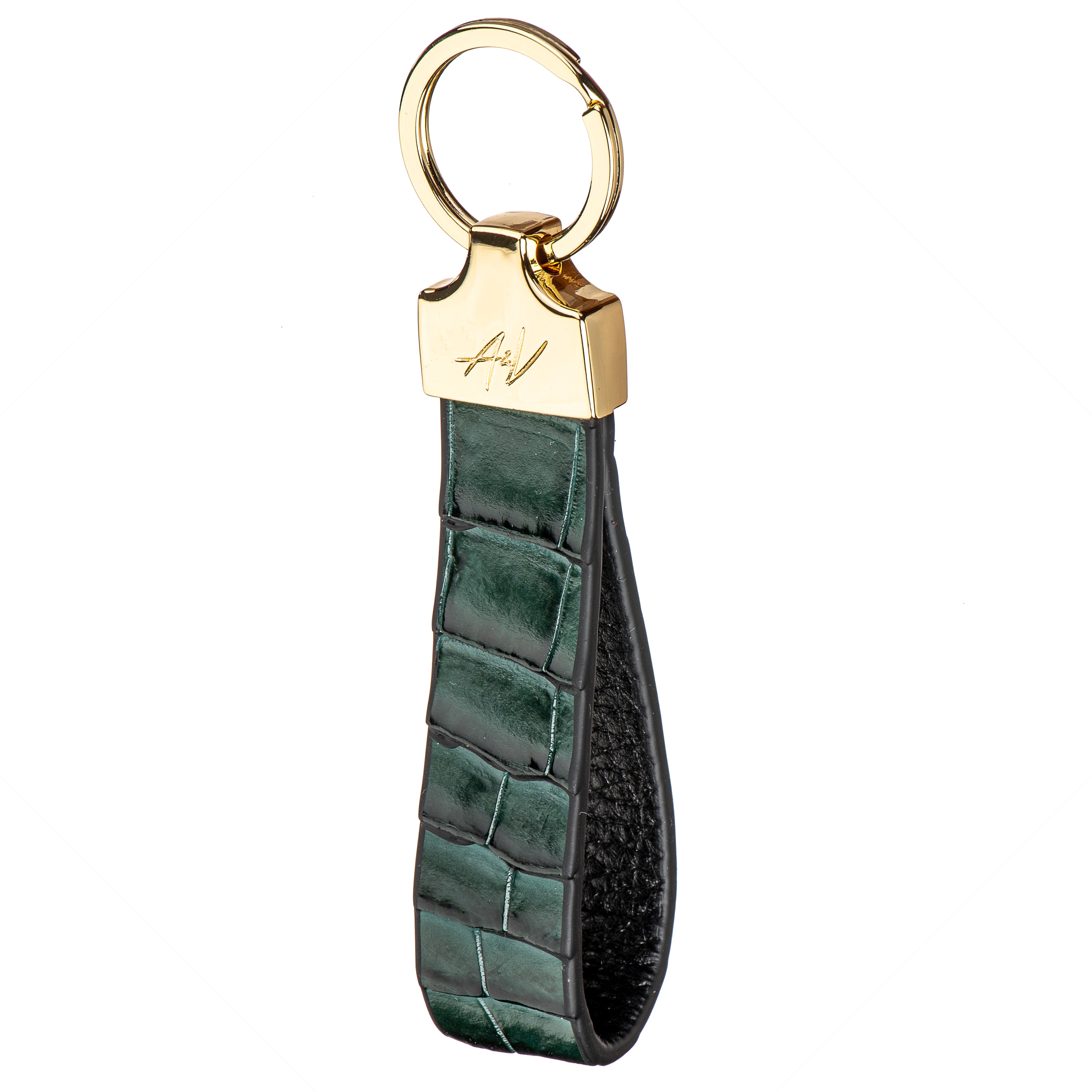 KEYCHAIN STONE HUNTER GREEN