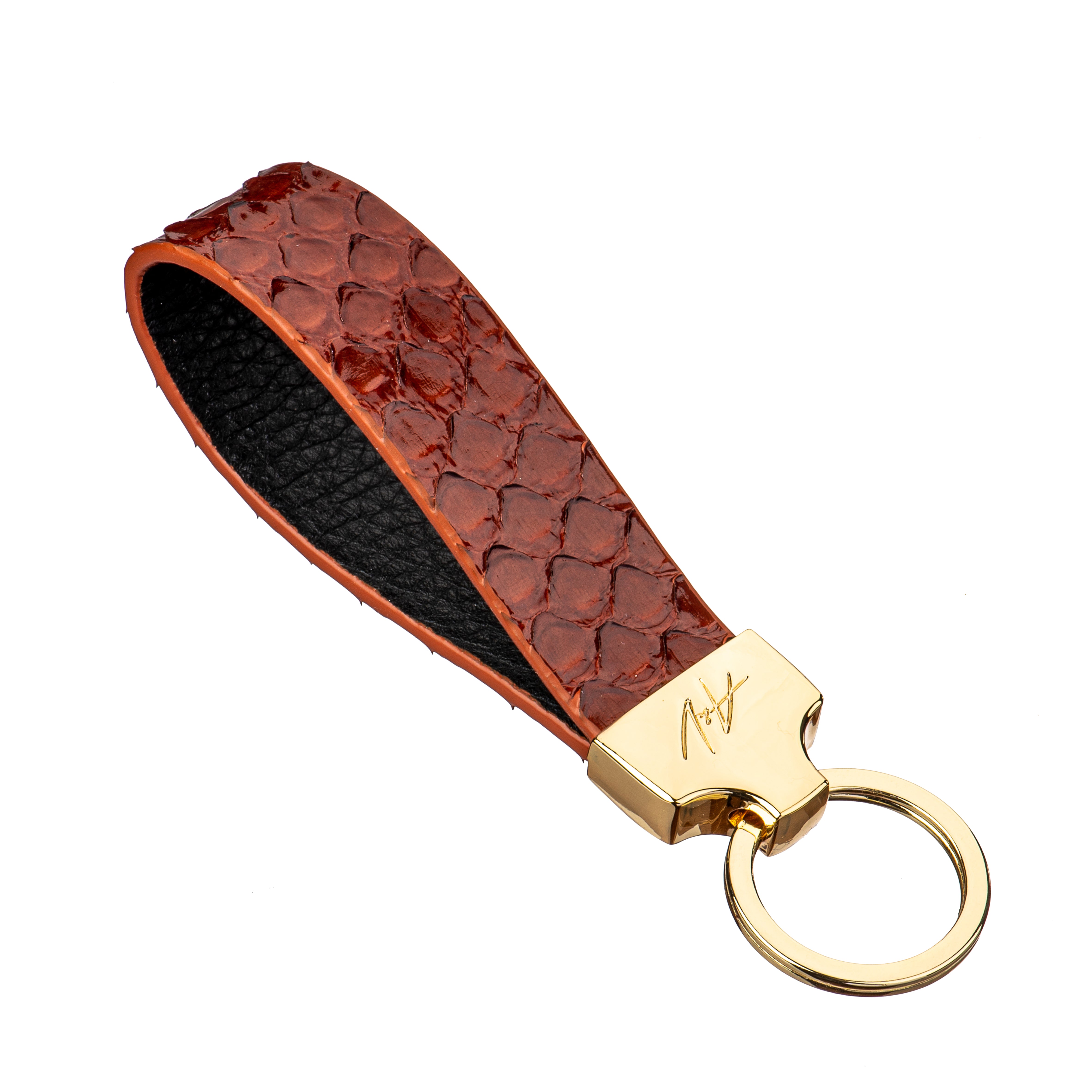 KEYCHAIN STONE SADDLEE BROWN