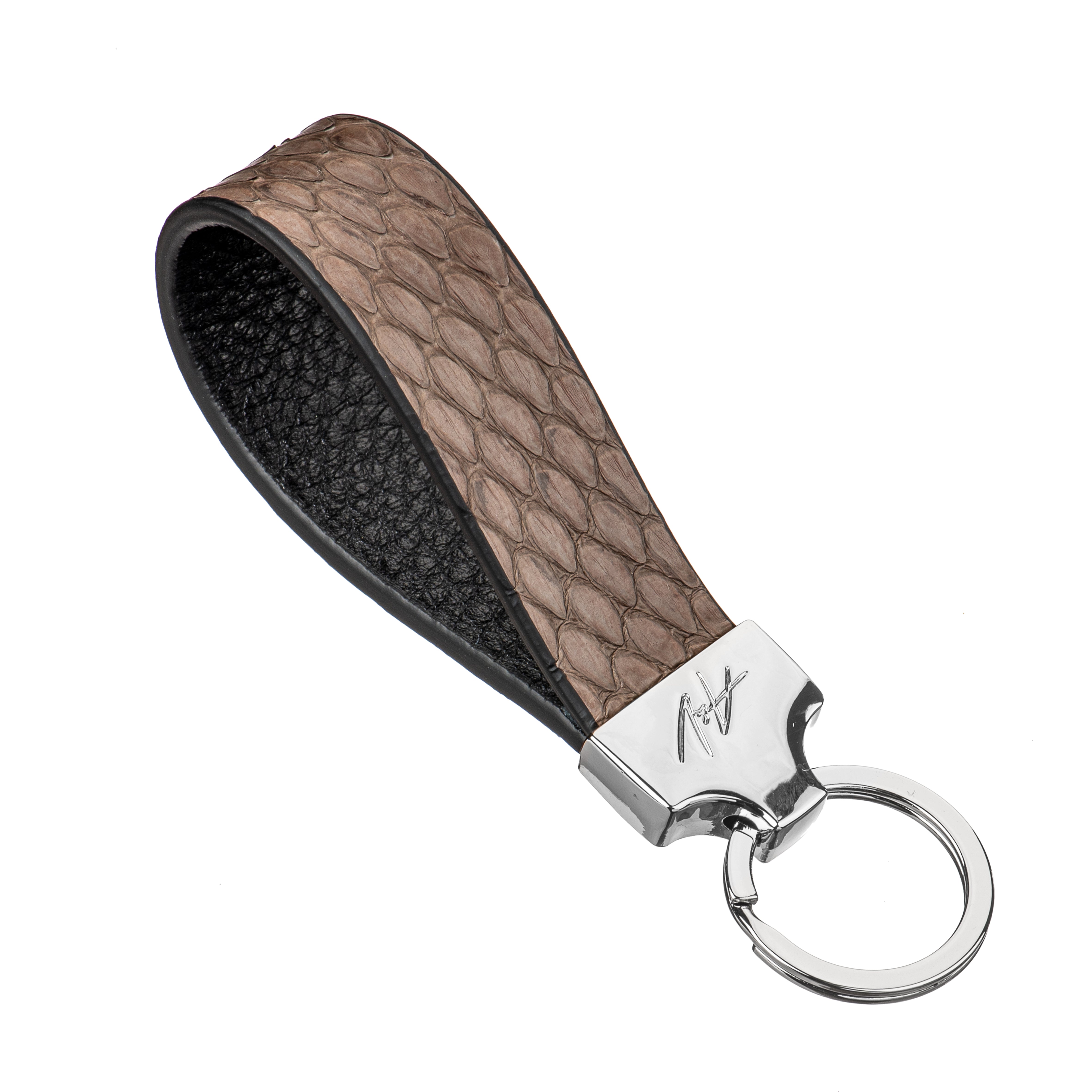 KEYCHAIN STONE COFFEE BROWN