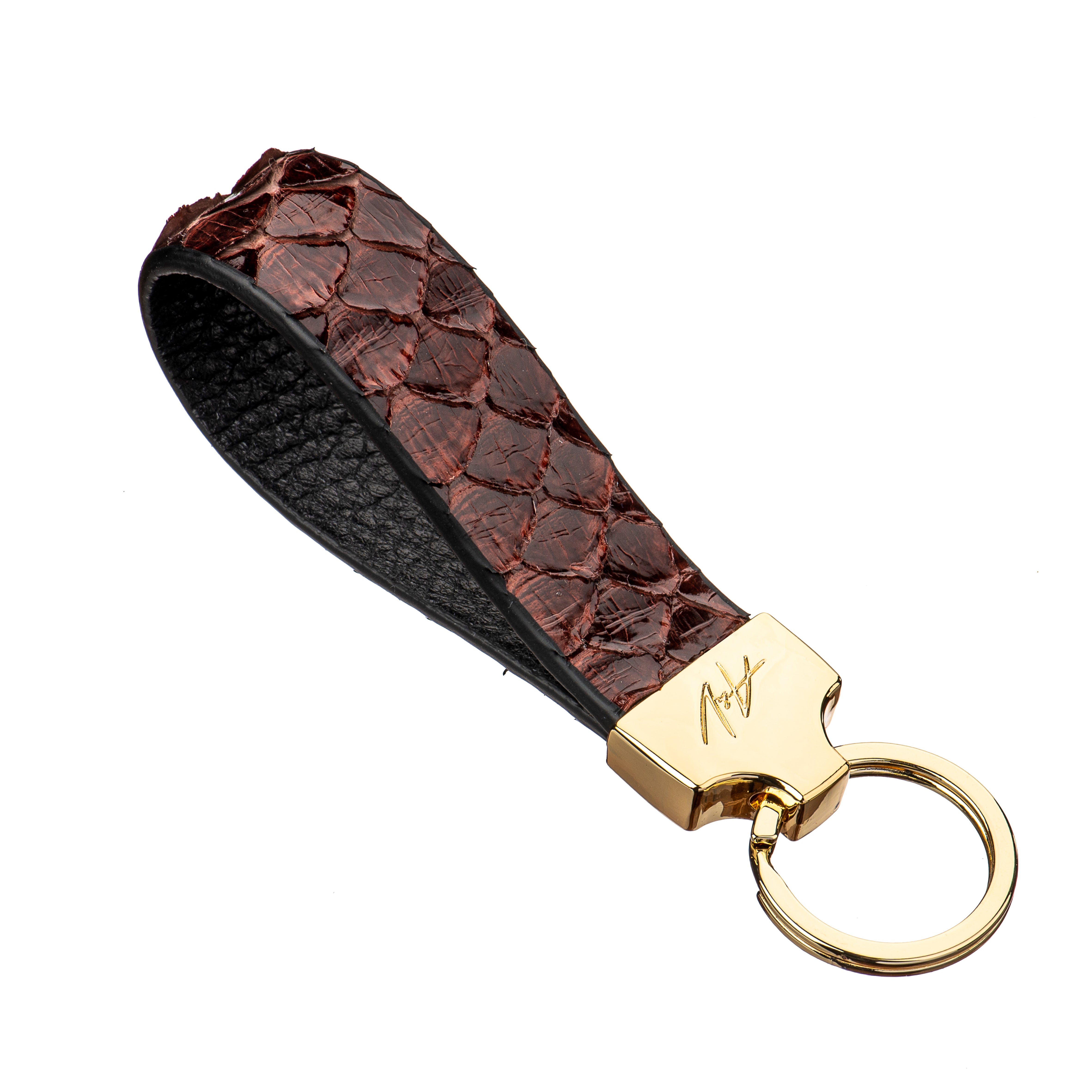 KEYCHAIN STONE DARK RUBY