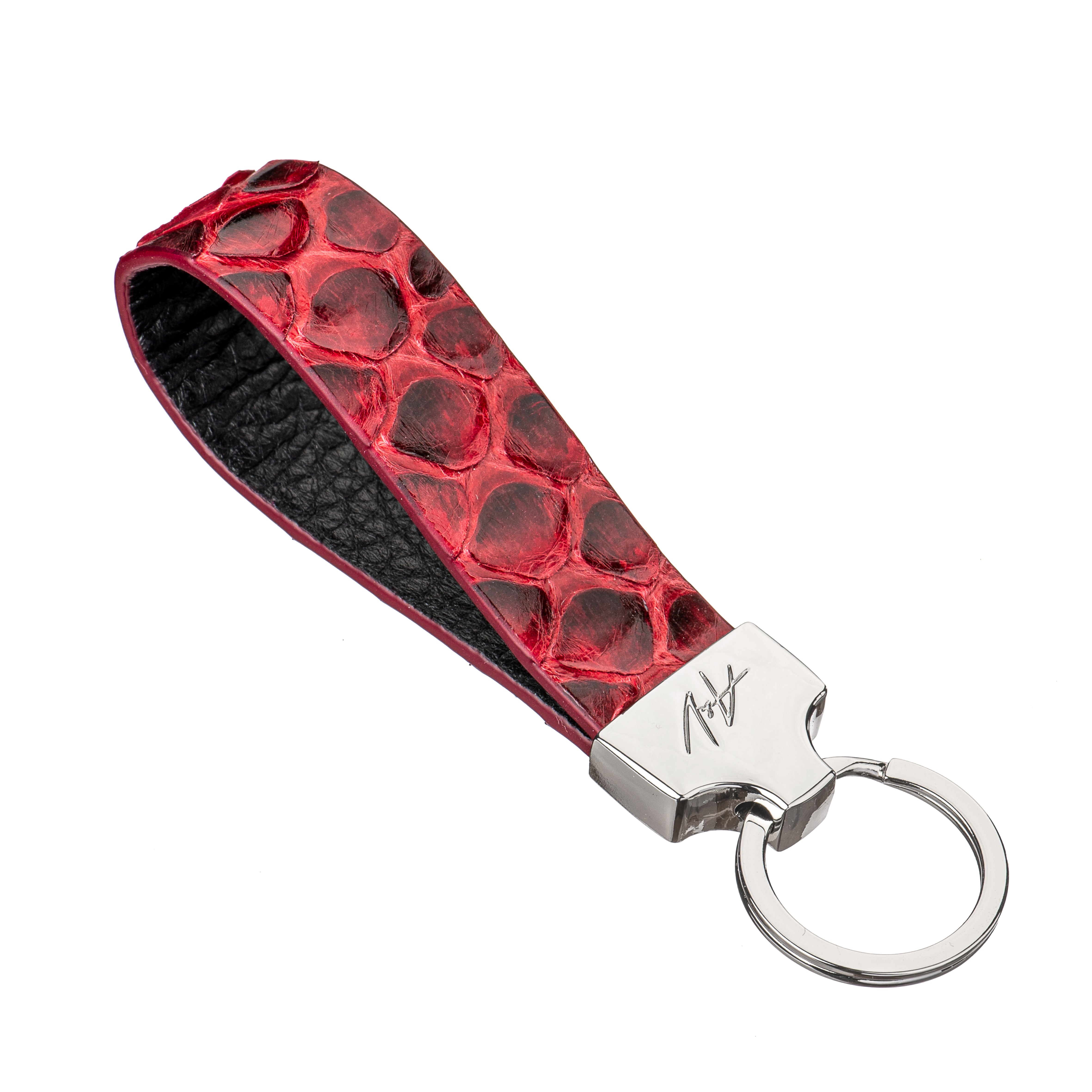 KEYCHAIN STONE DARK RUBY