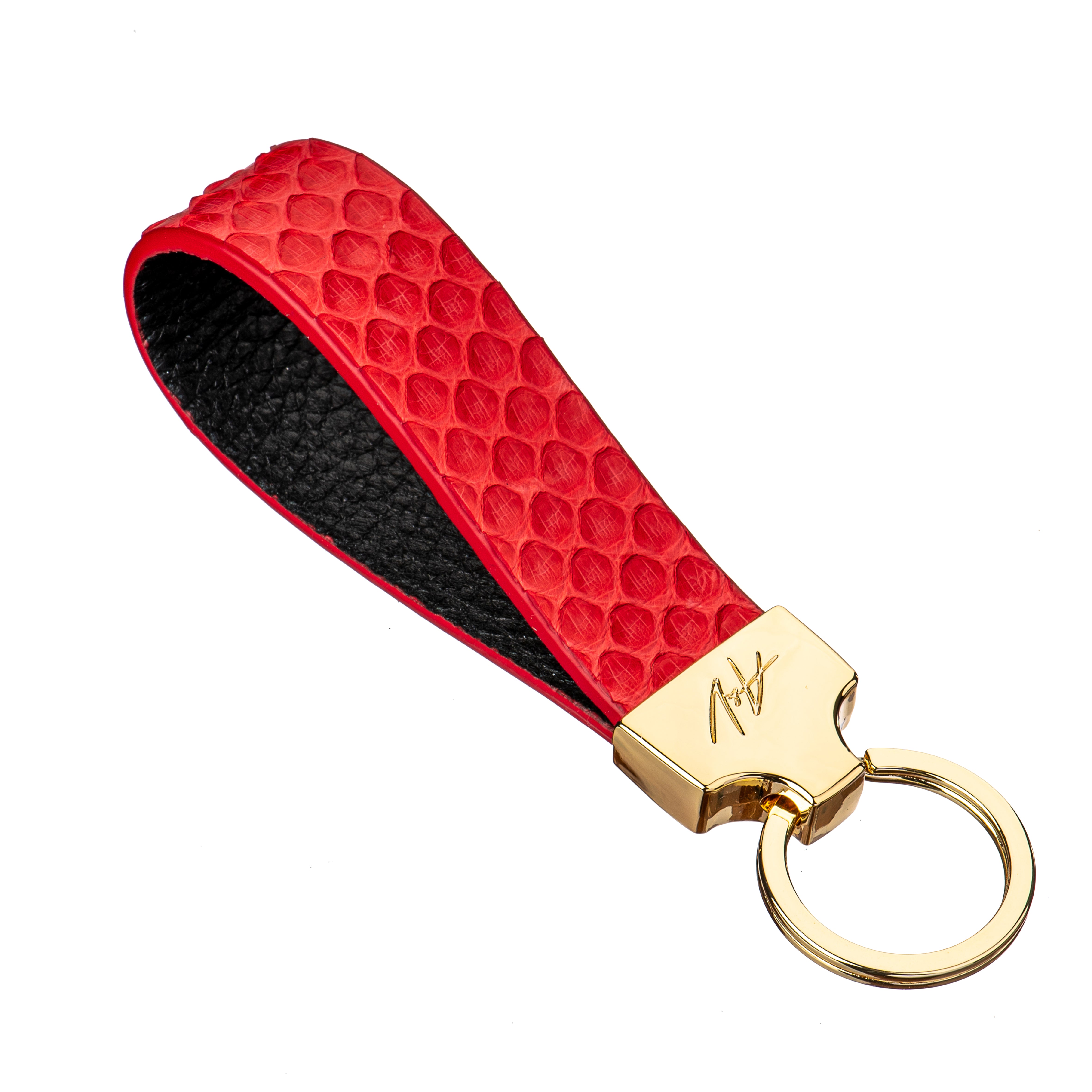 KEYCHAIN STONE RASPBERRY MATTE