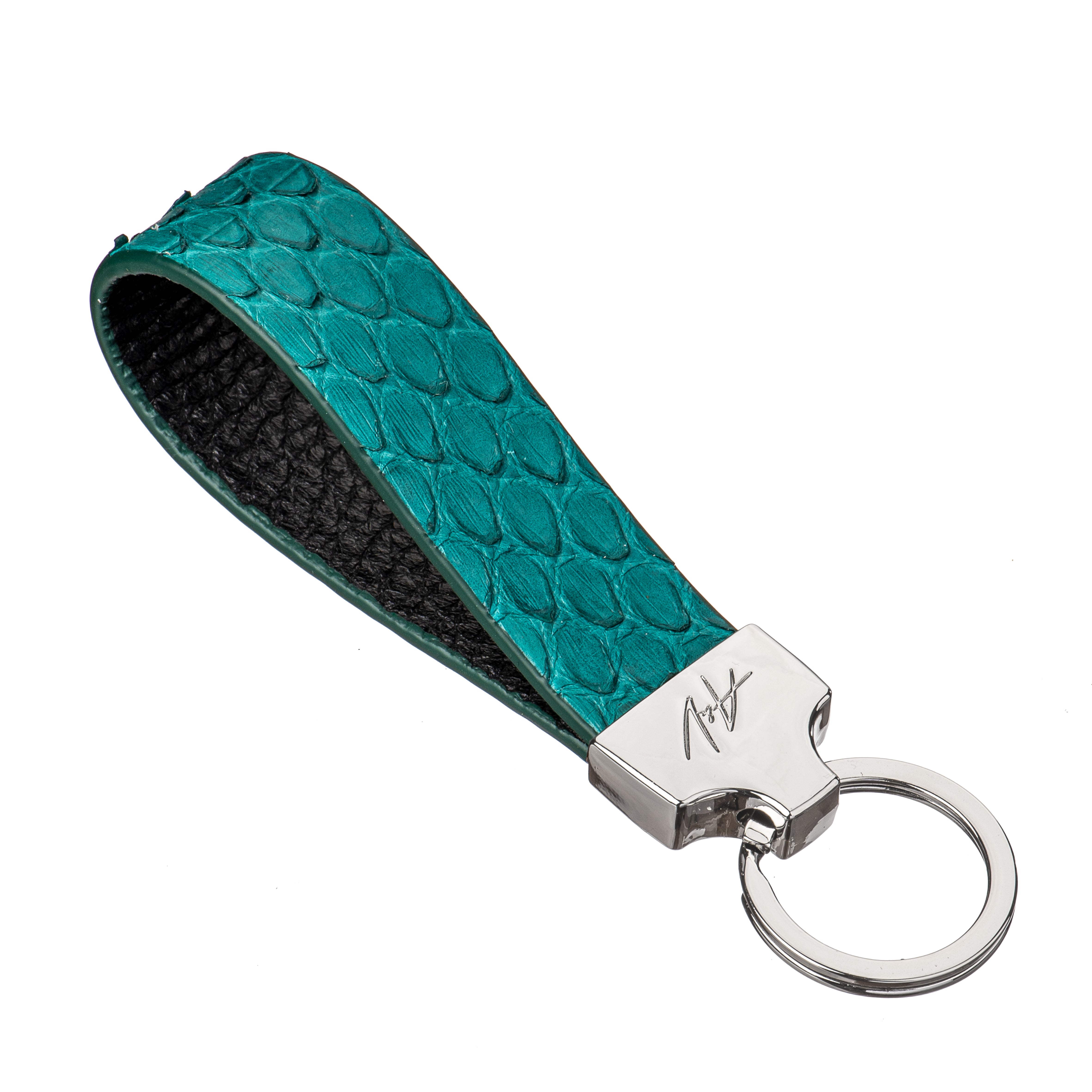 KEYCHAIN STONE MATTE TEAL