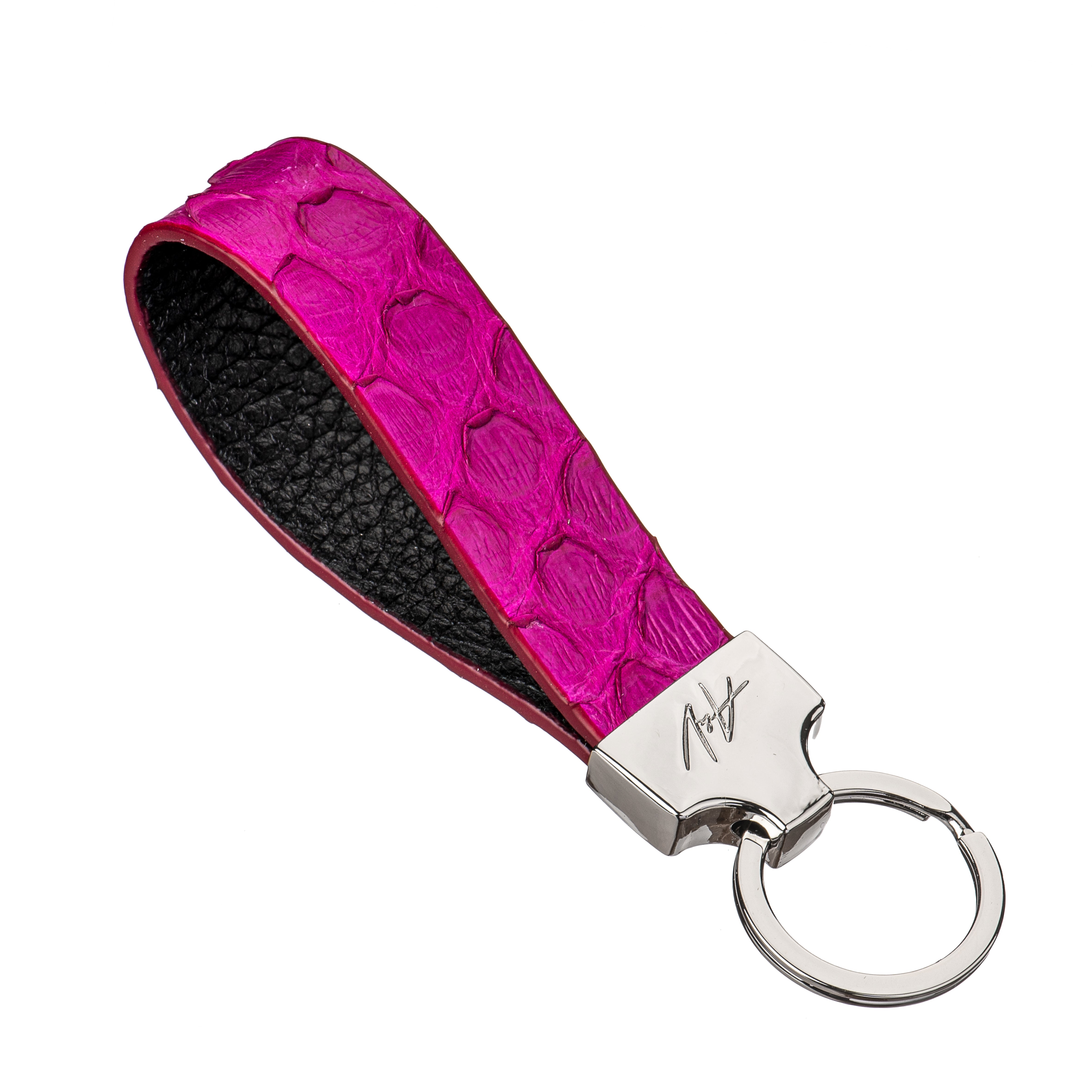 KEYCHAIN STONE DARK MAGENTA