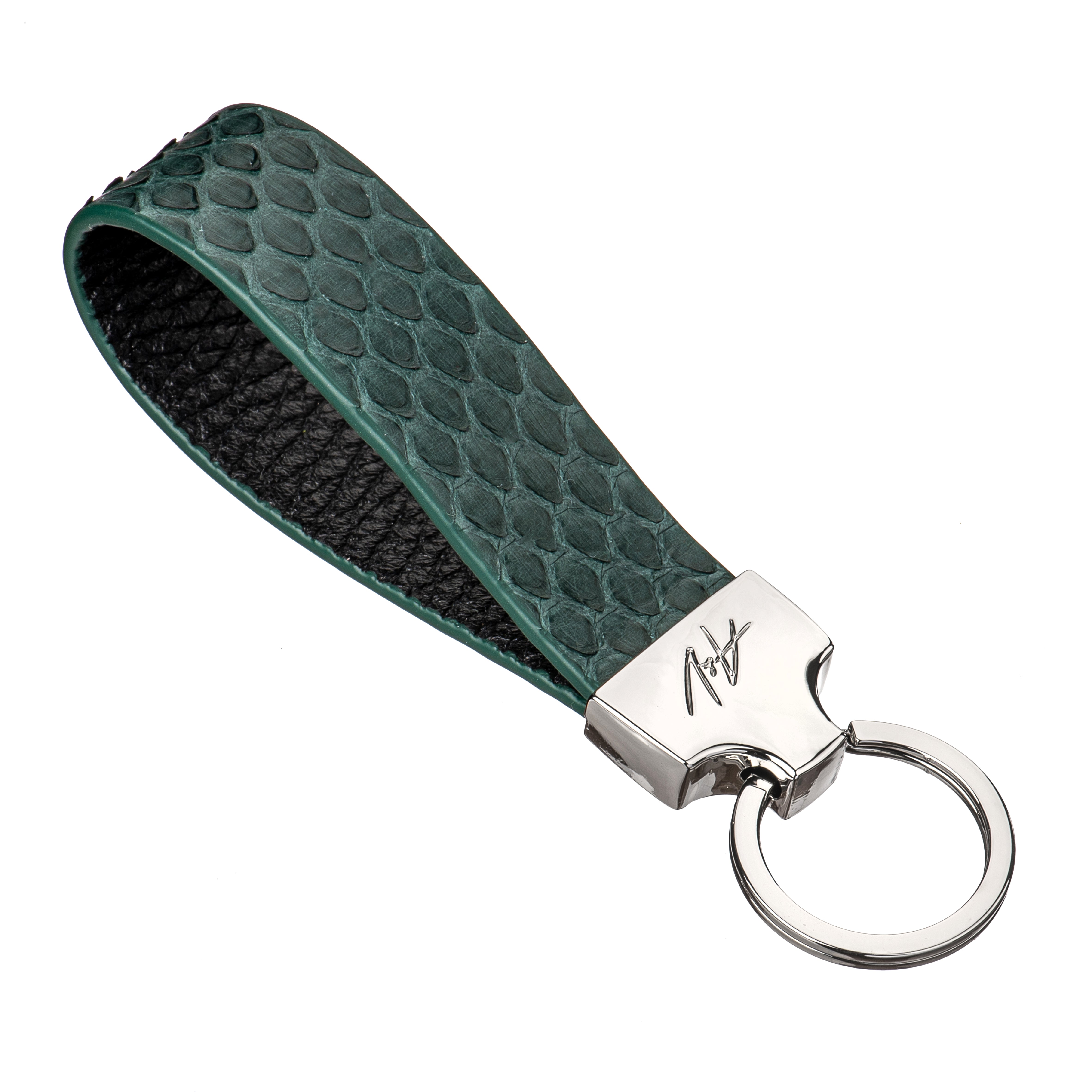 KEYCHAIN STONE FOREST GREEN