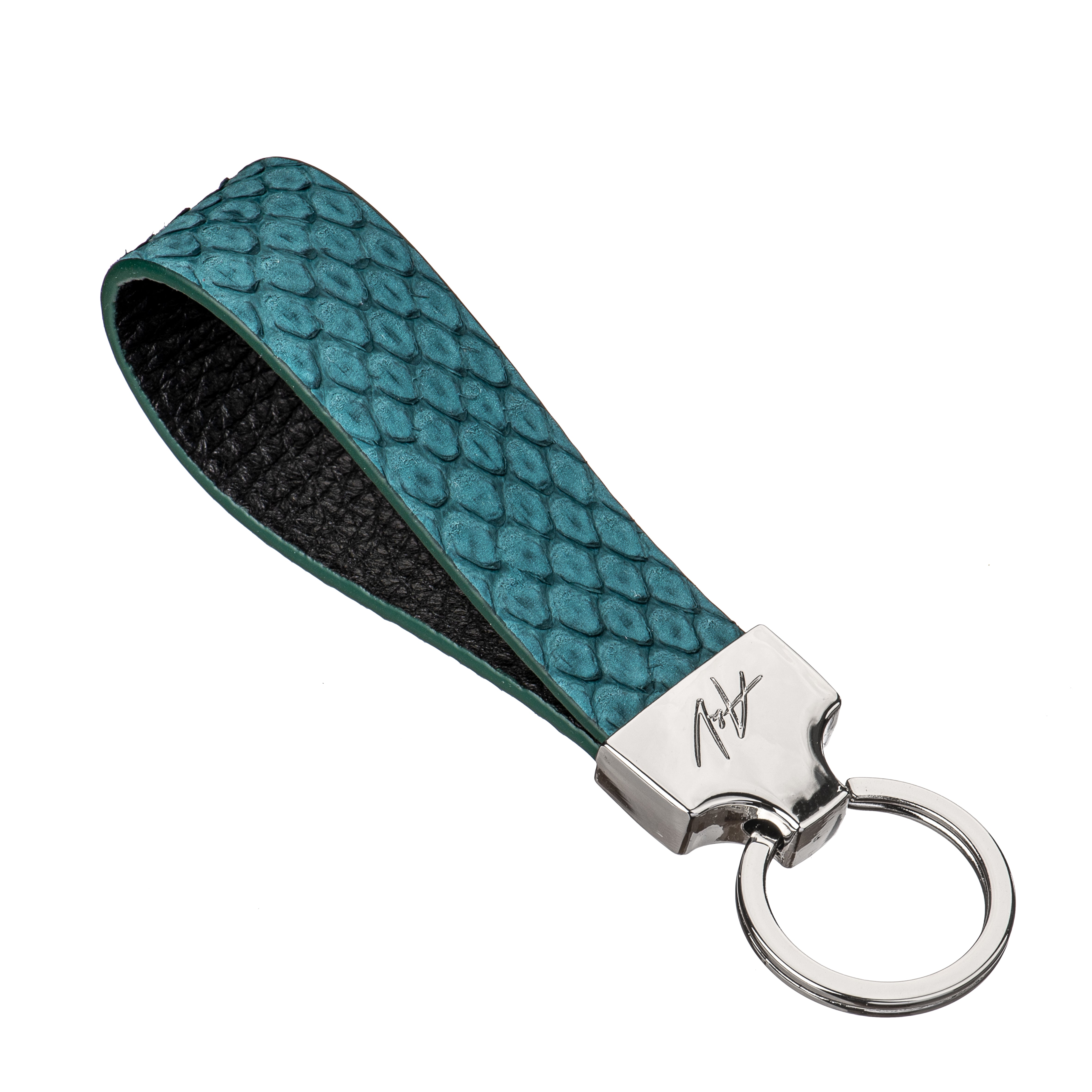 KEYCHAIN STONE CADET BLUE