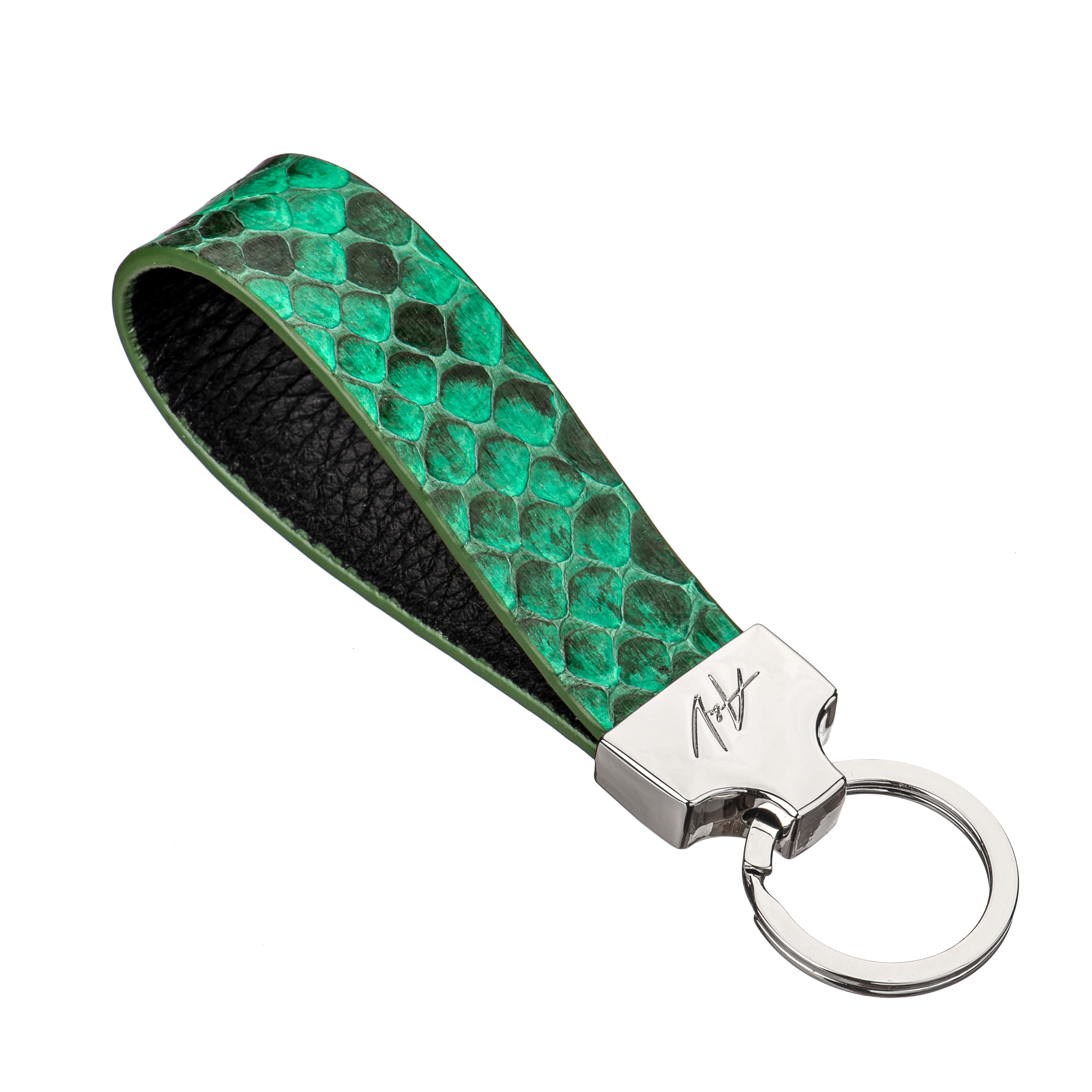 KEYCHAIN STONE KELLY GREEN