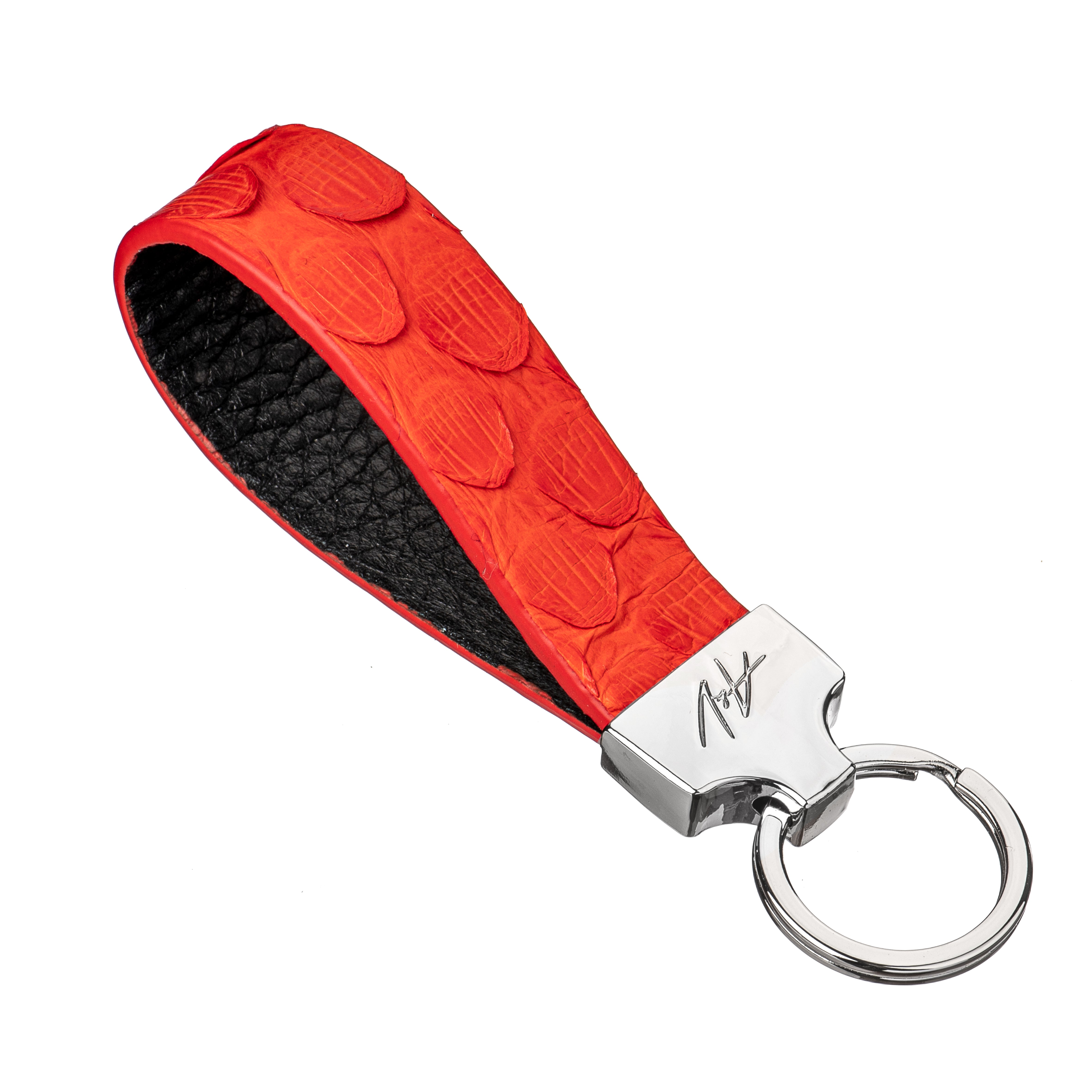 KEYCHAIN STONE ORANGE RED