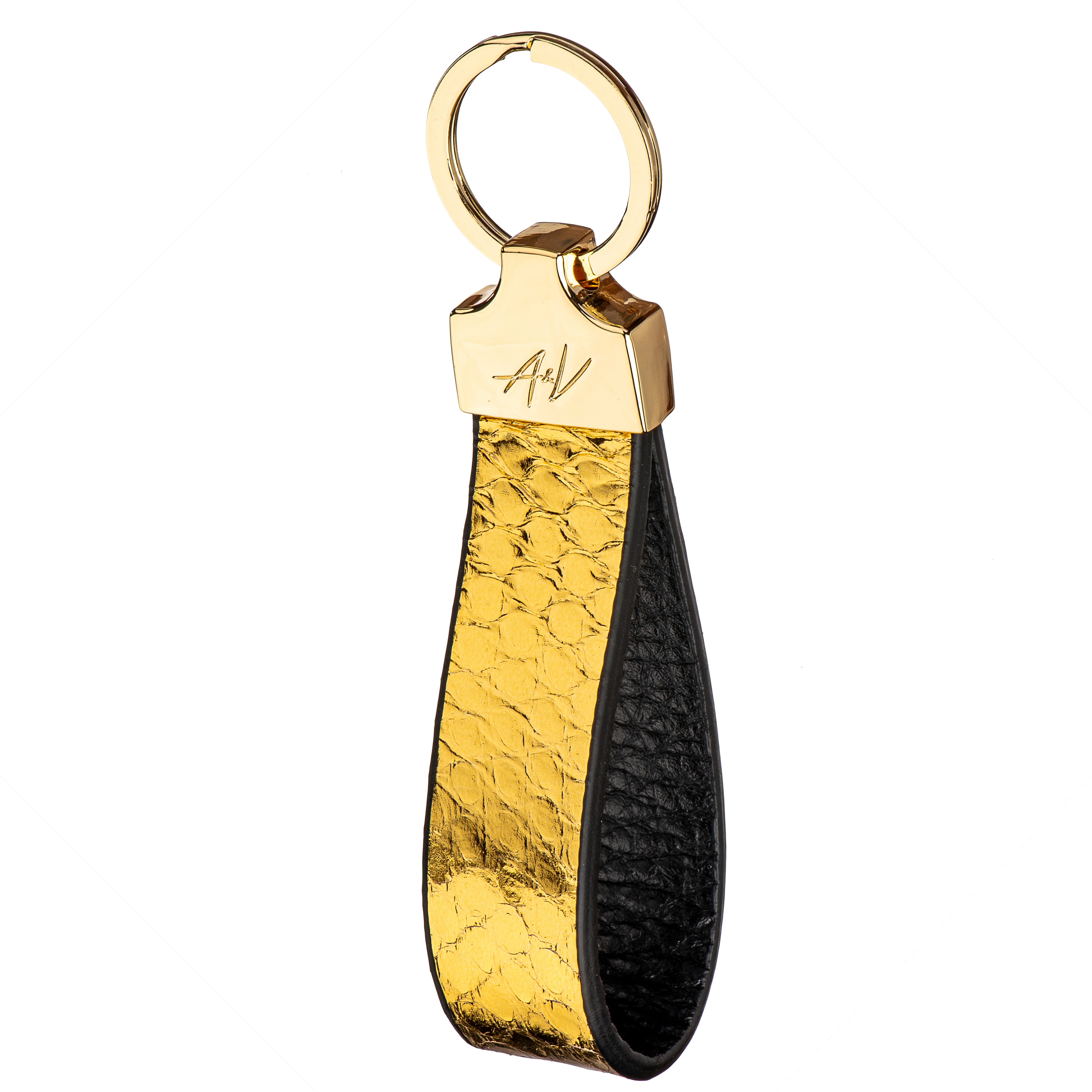 KEYCHAIN STONE GOLD