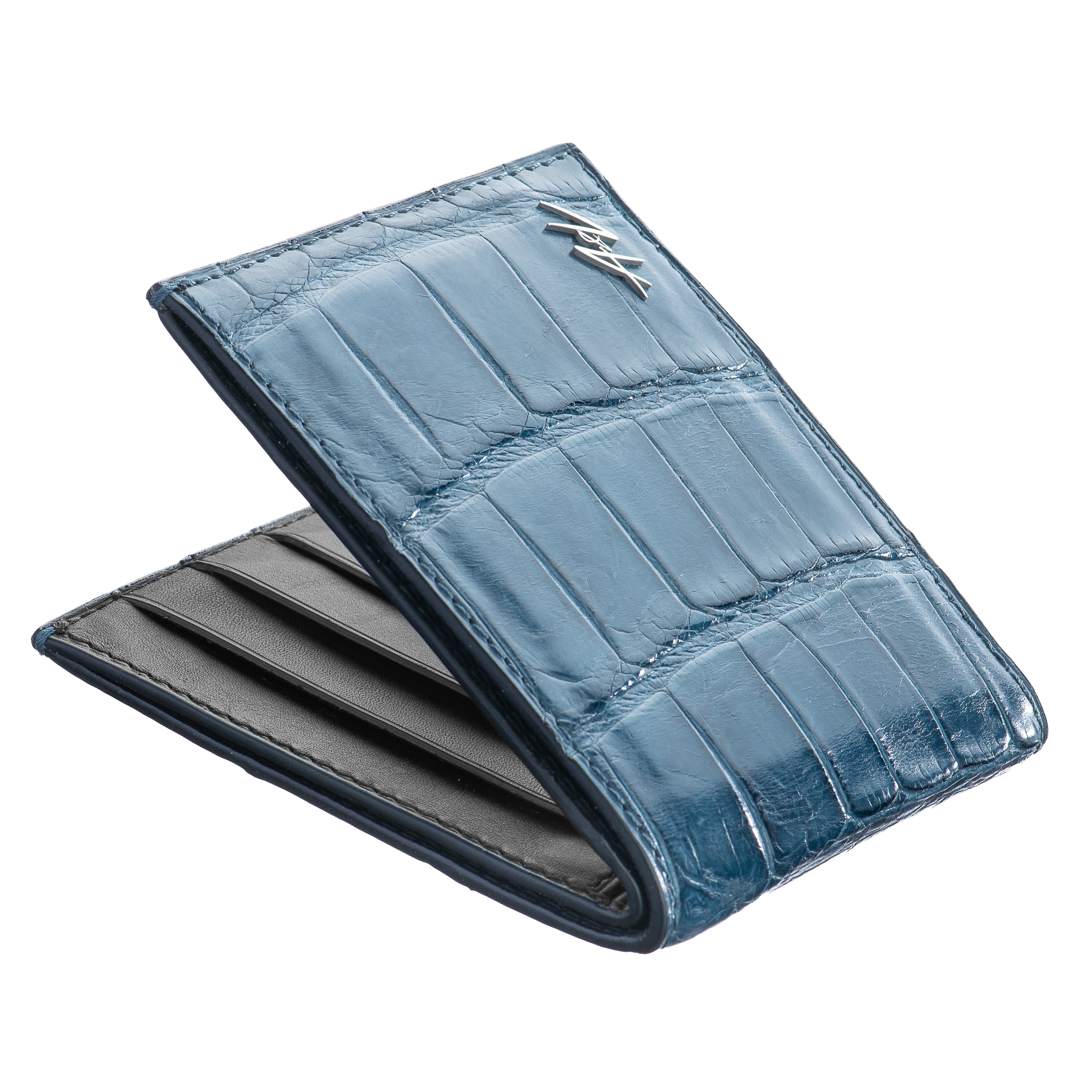 Bi-fold Wallet In Alligator