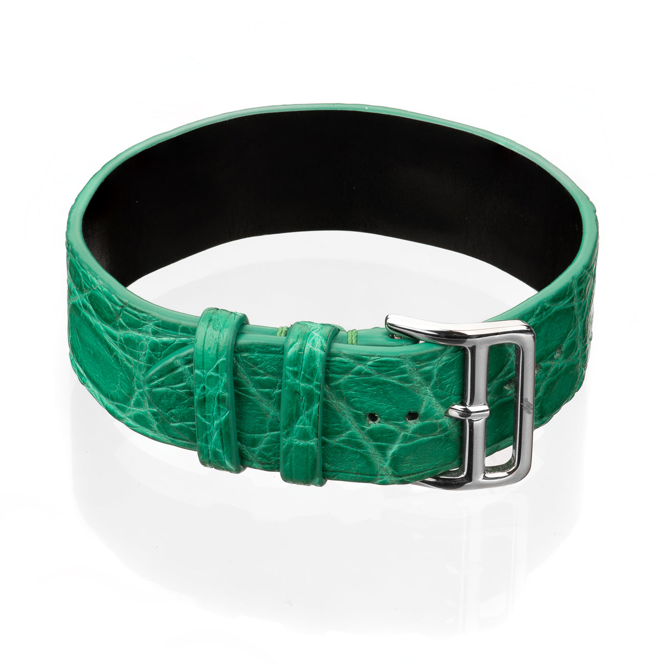 Bracelet Apple - Alligator "MINT GREEN" Silver