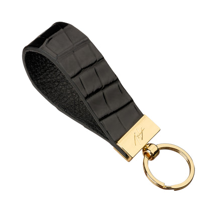 KEYCHAIN CLAMP LACQUER BLACK (large)