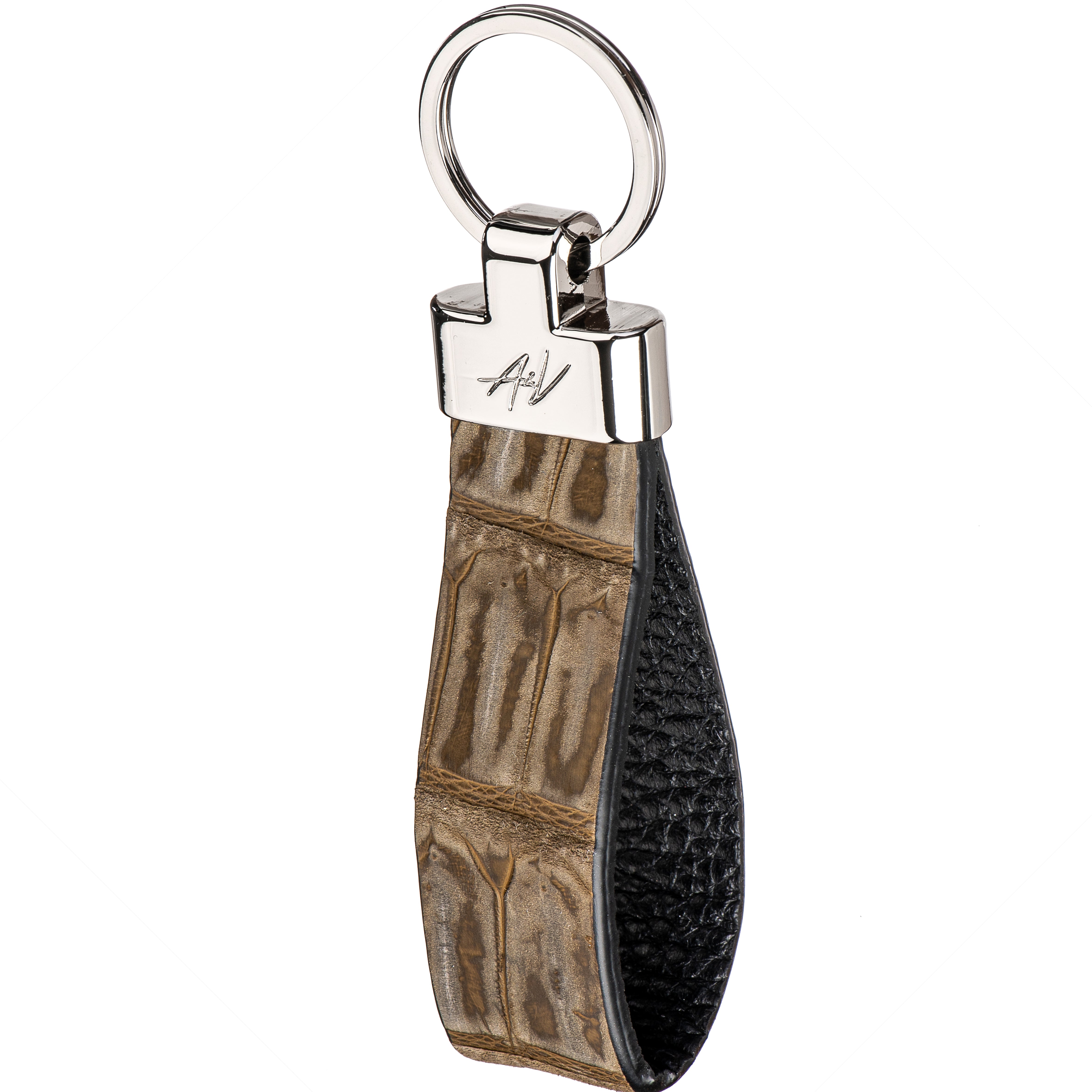 KEYCHAIN ROUNDED MUD GREEN