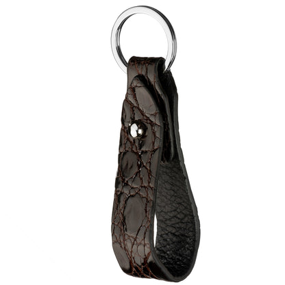 KEYCHAIN RIVET RED BROWN