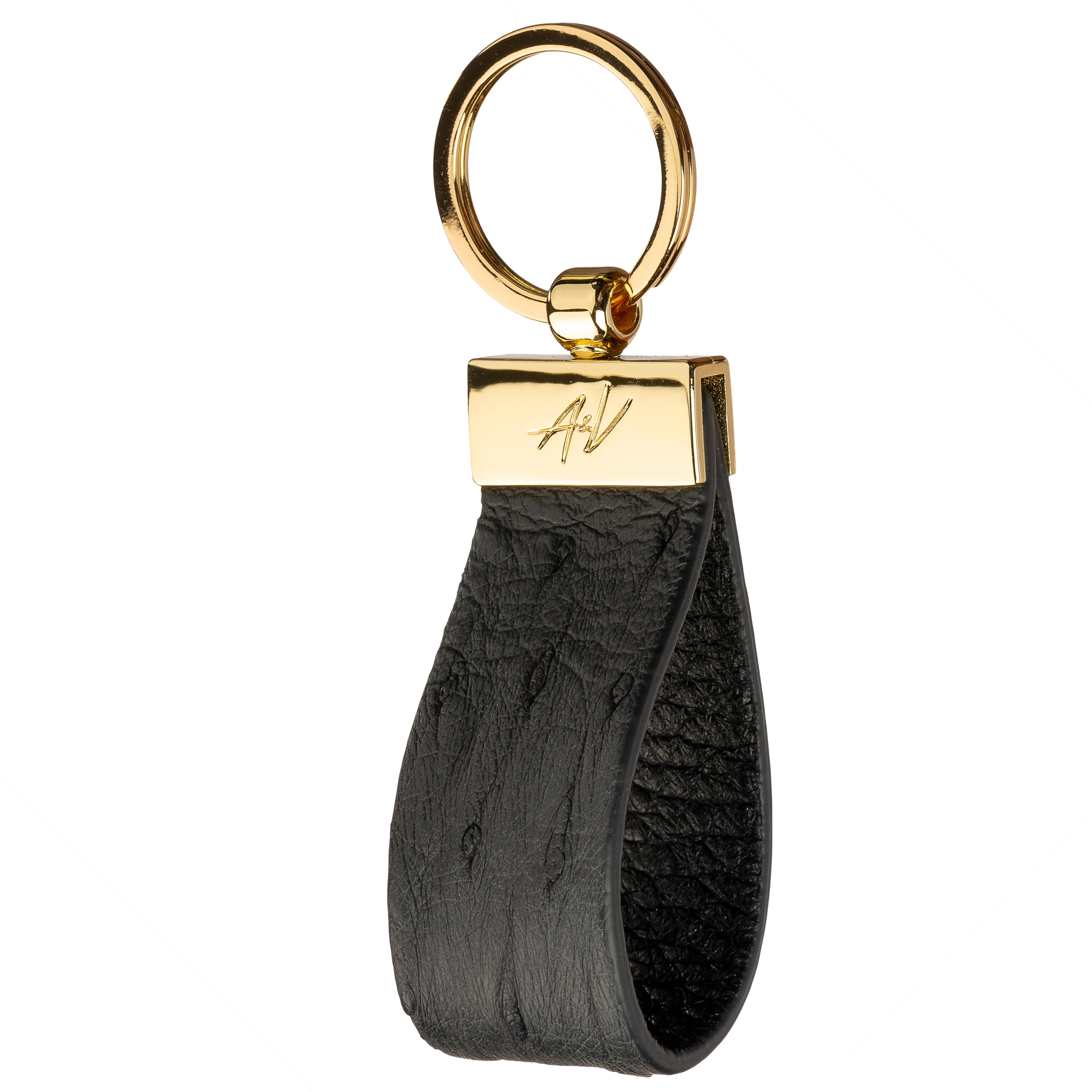 Keychain in Ostrich