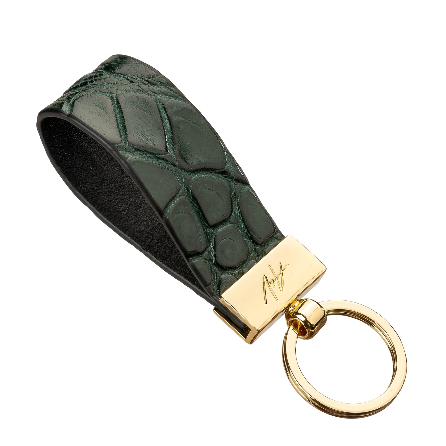 KEYCHAIN CLAMP GREEN LINE (small)