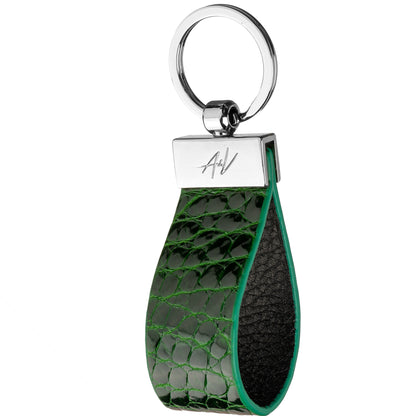 KEYCHAIN CLAMP LACQUER GREEN (small)