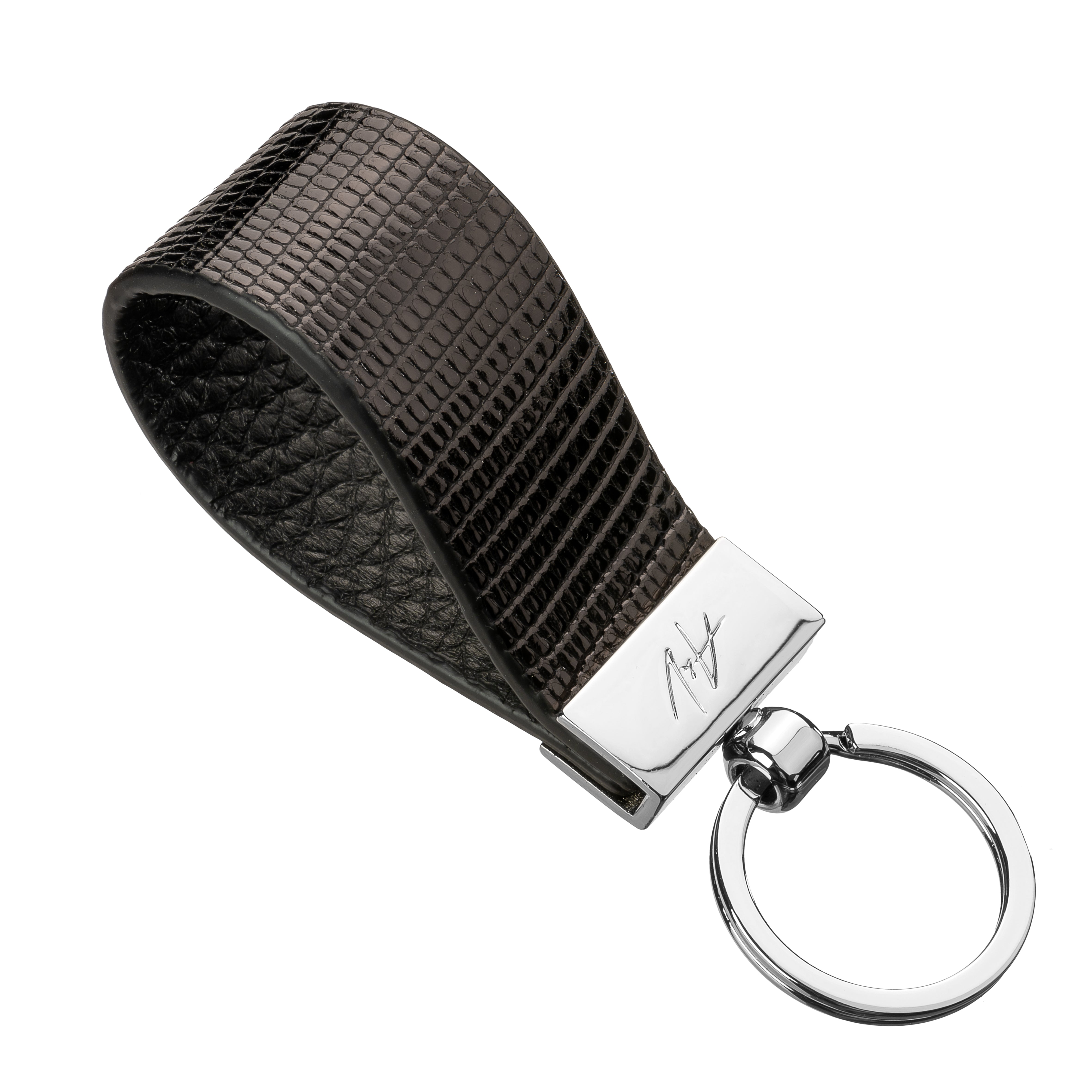 KEYCHAIN CLAMP LACQUER BLACK (small)
