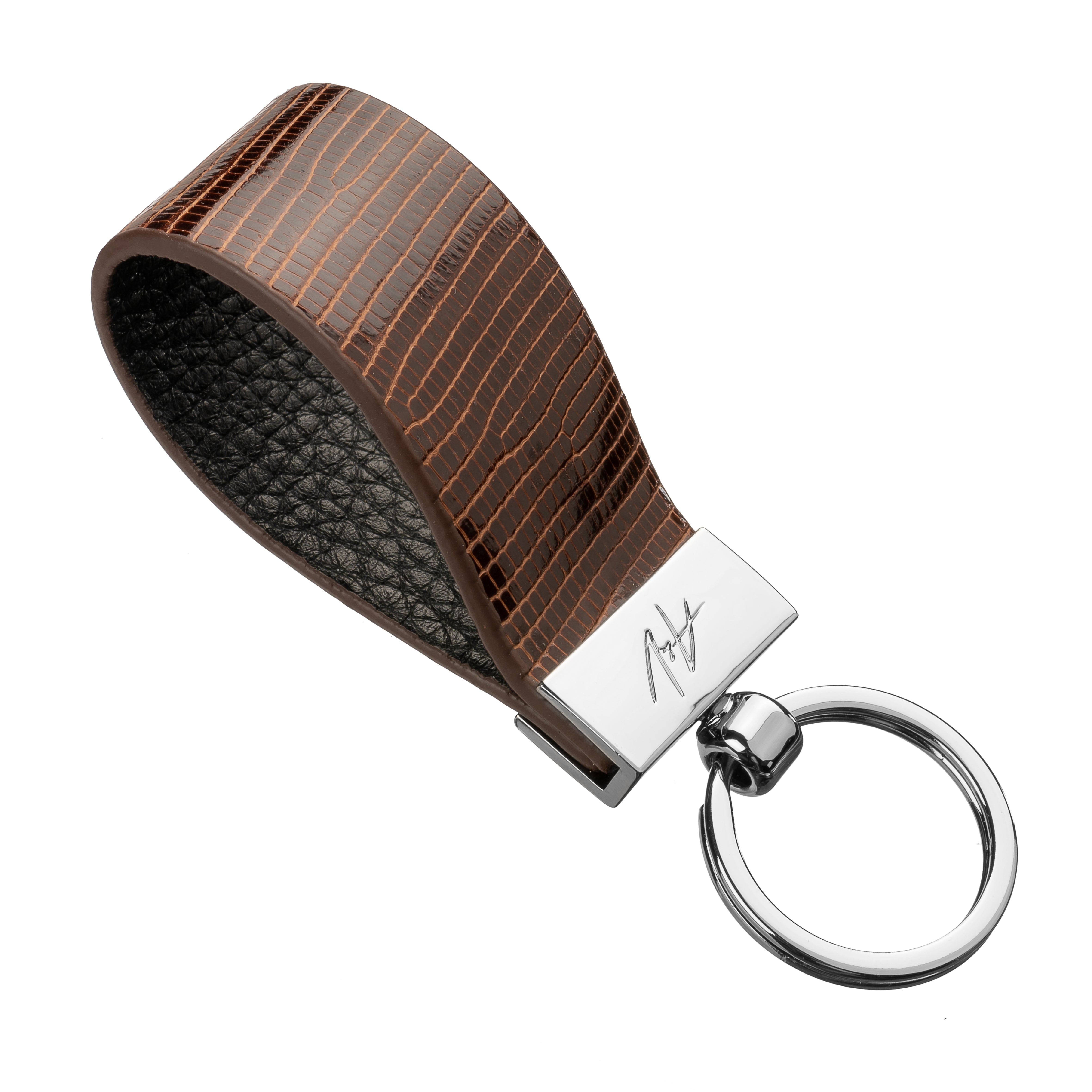 KEYCHAIN CLAMP MAHOGANY (small)