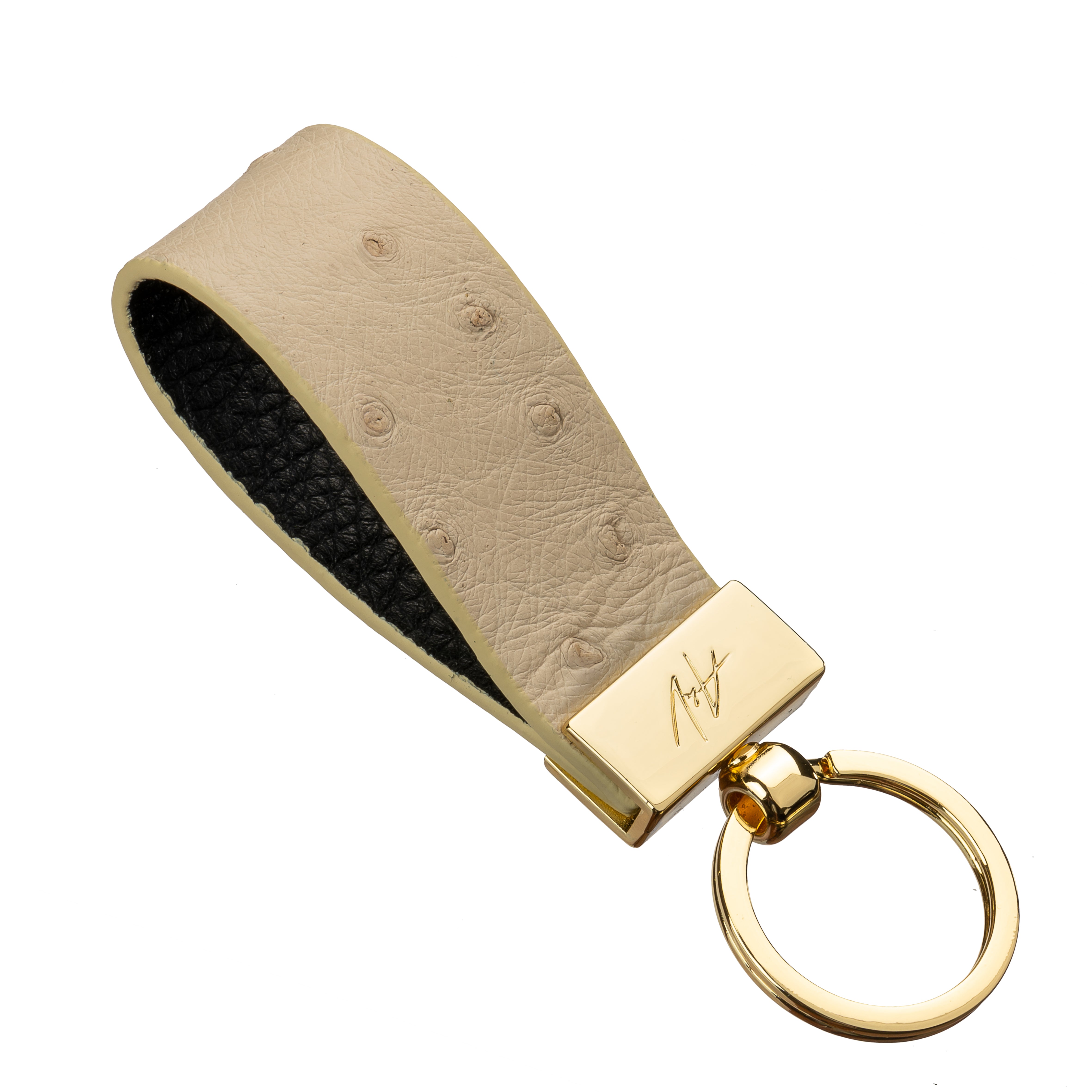 Keychain in Ostrich buy with delivery - A&V