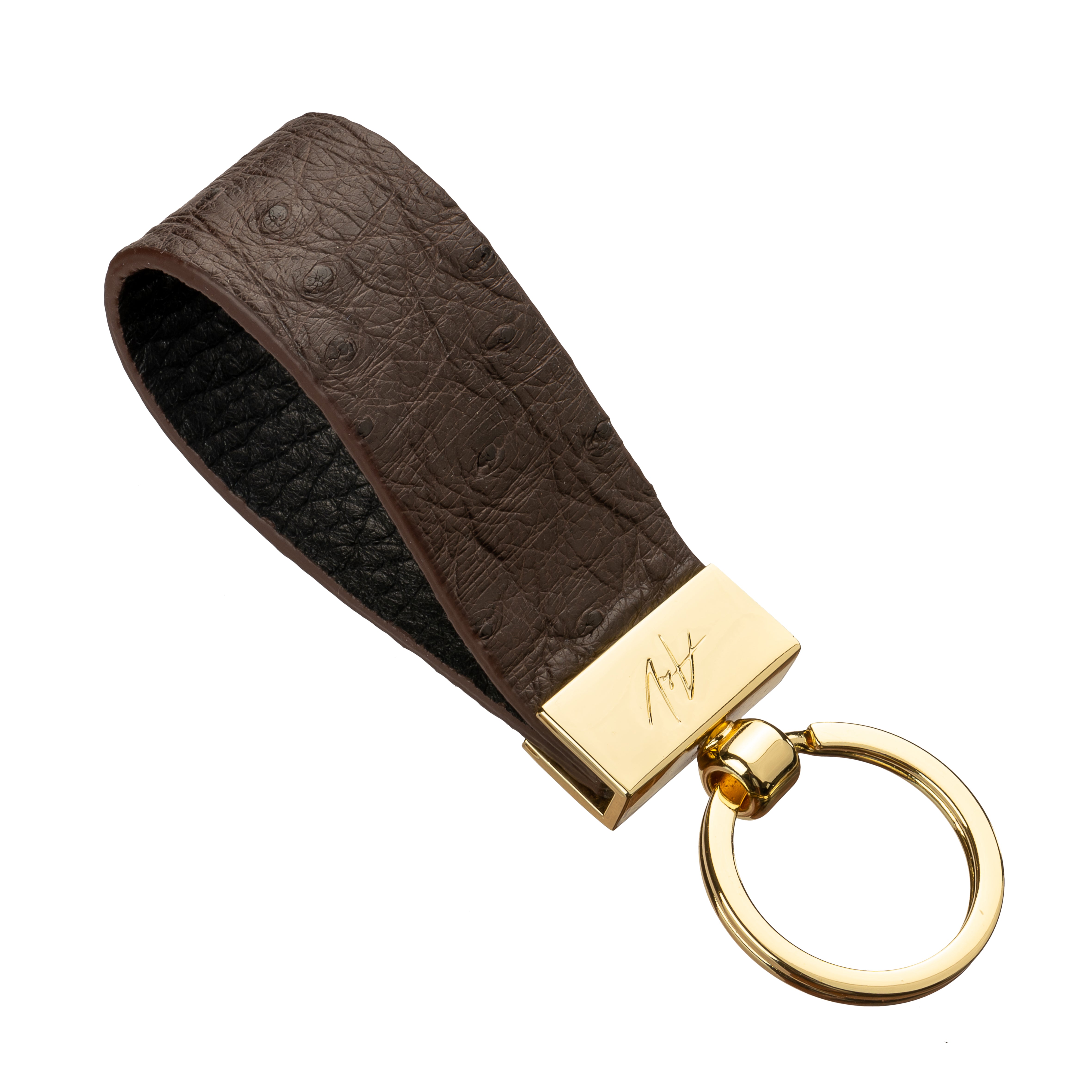 Keychain in Ostrich buy with delivery - A&V