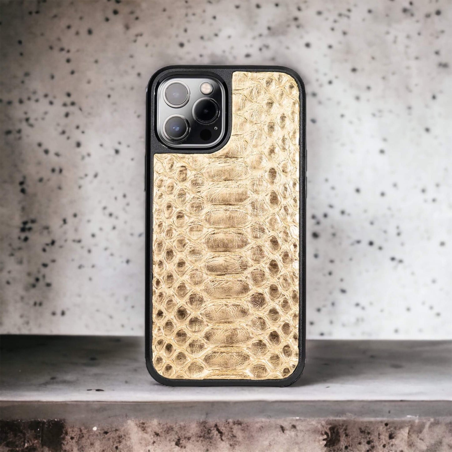 IPHONE 12 PRO MAX CASES PYTHON BRIGHT GOLD