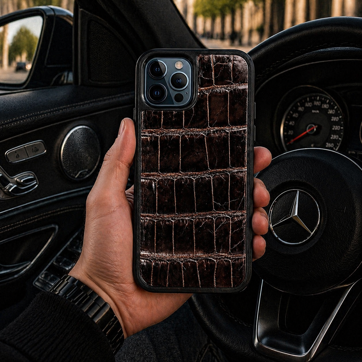 Classic Case For iPhone 12 Pro & 12 in Alligator