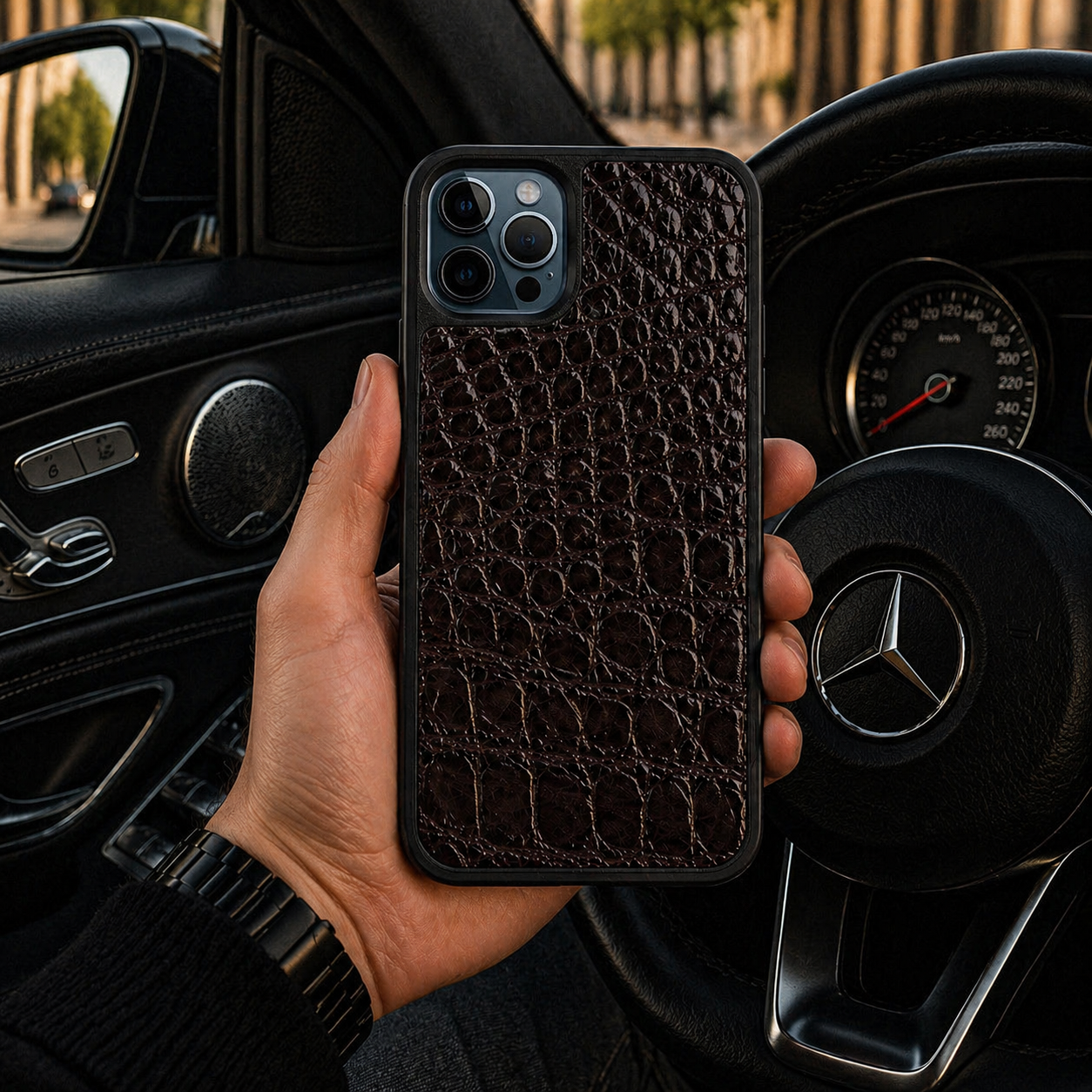Classic Case For iPhone 12 Pro & 12 in Alligator