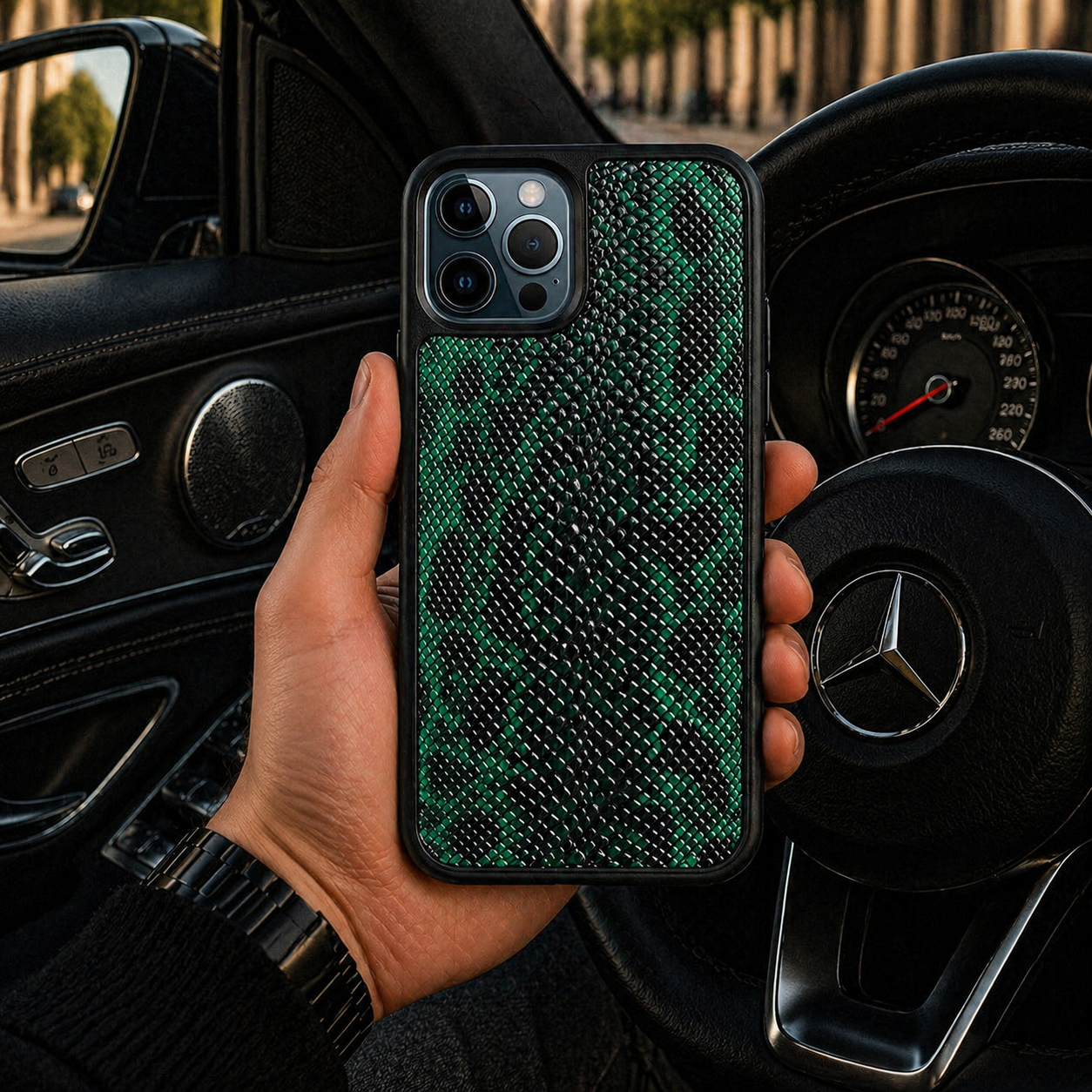 Classic Case For iPhone 12 Pro & 12 in Karung Snake