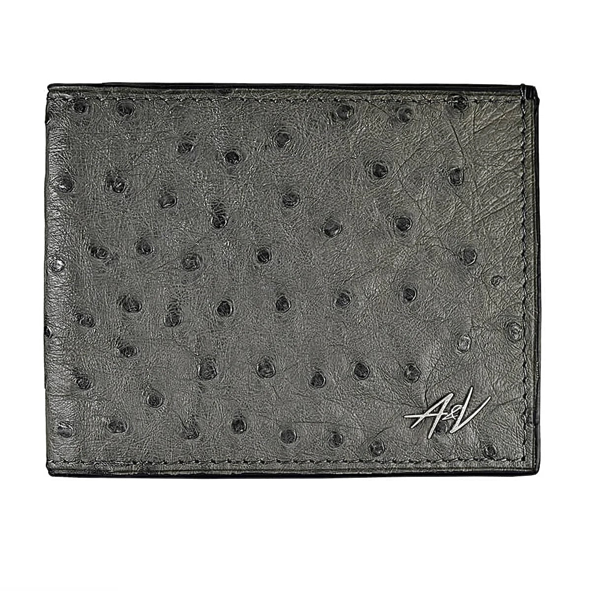 Bi-fold Wallet In Ostrich