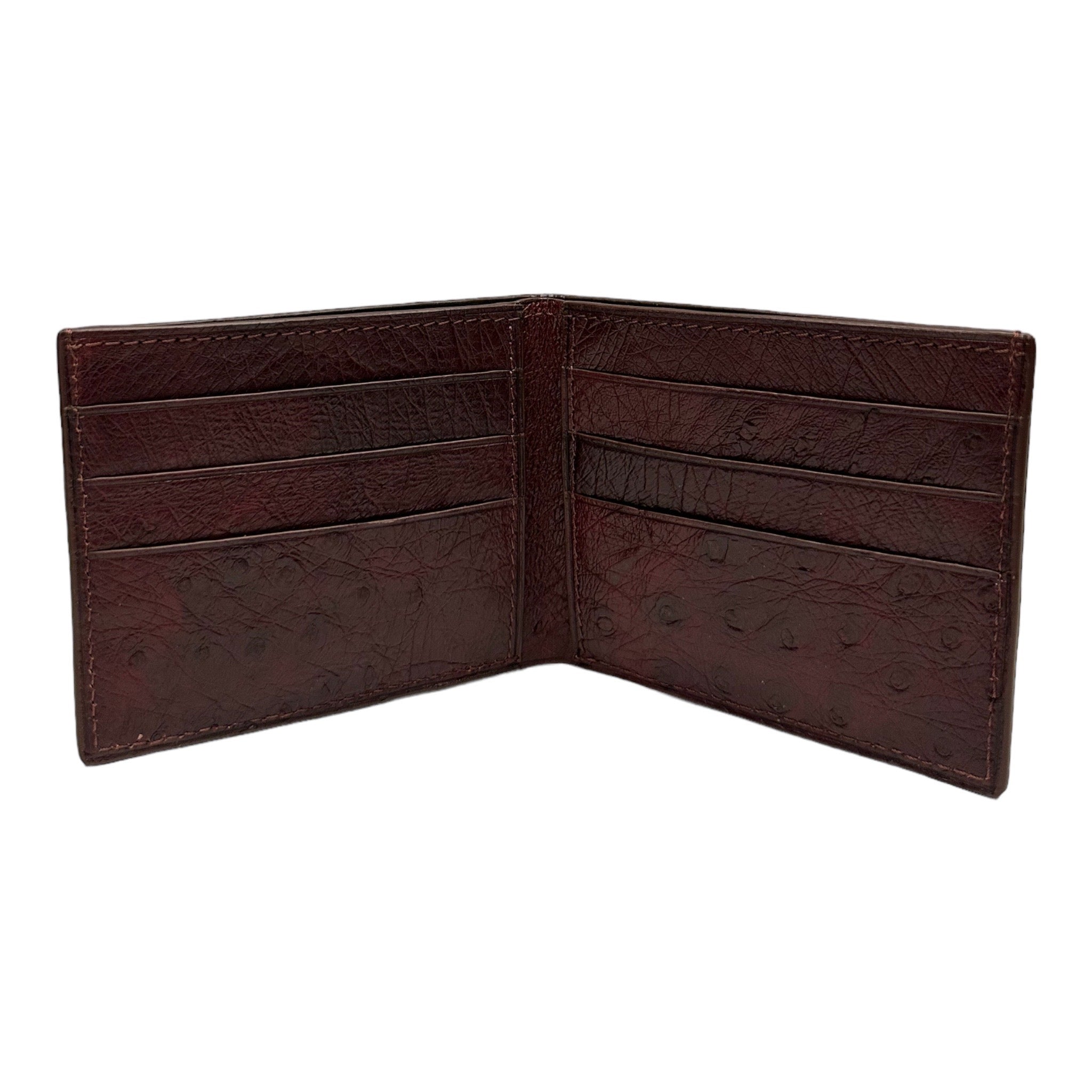 Bi-fold Wallet In Ostrich