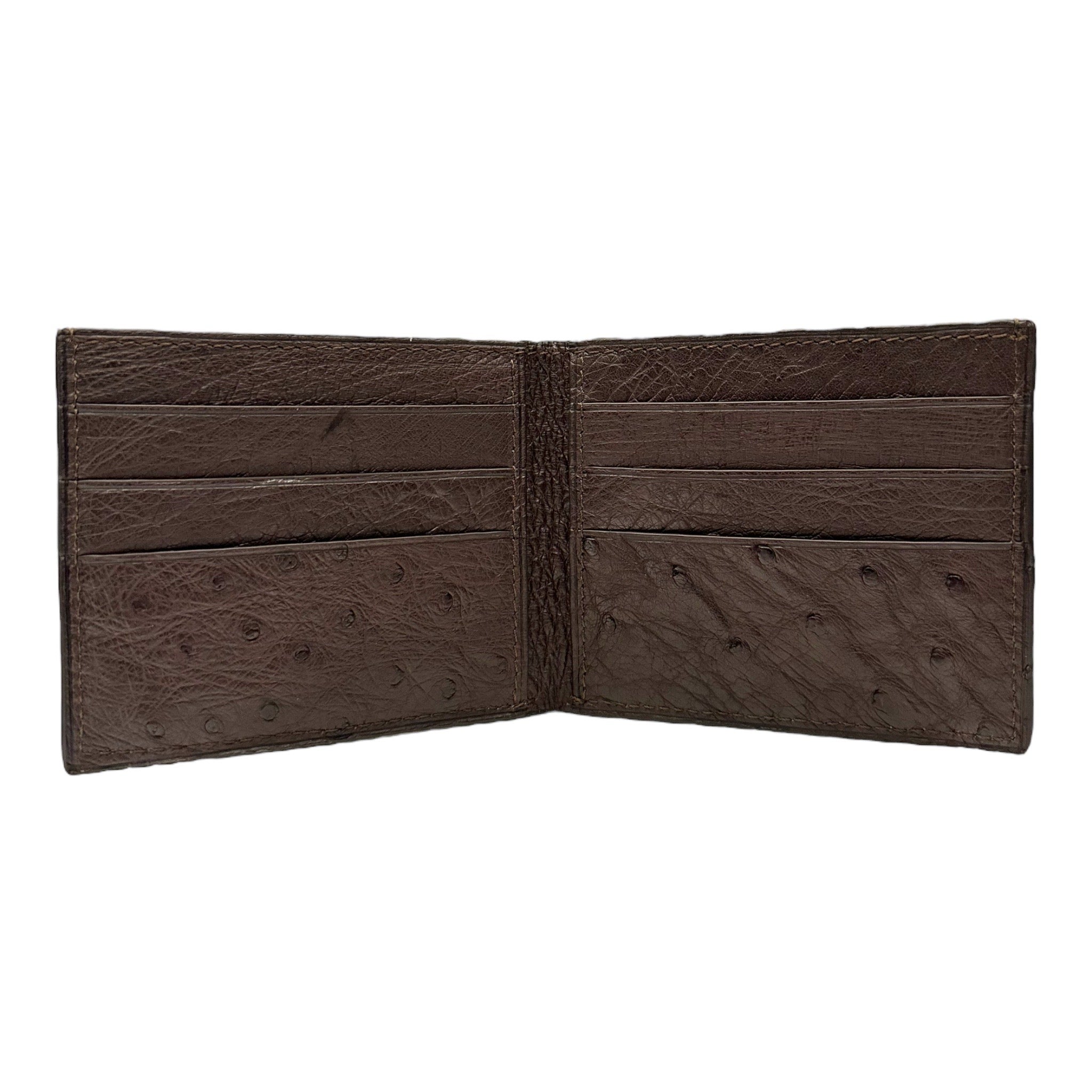 Bi-fold Wallet In Ostrich