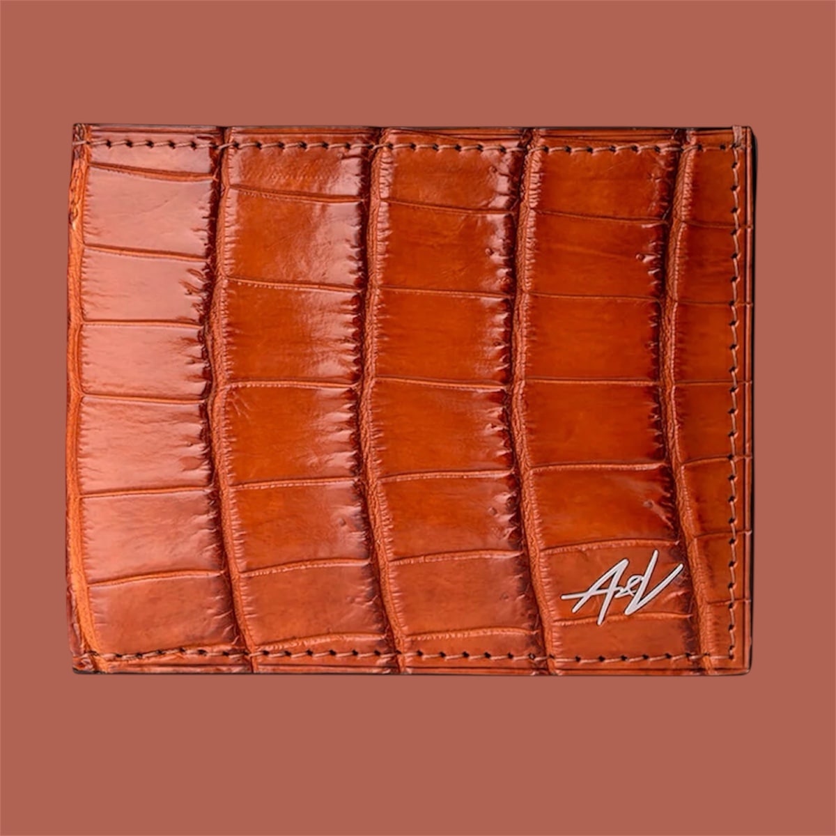 Bi-fold Wallet In Alligator